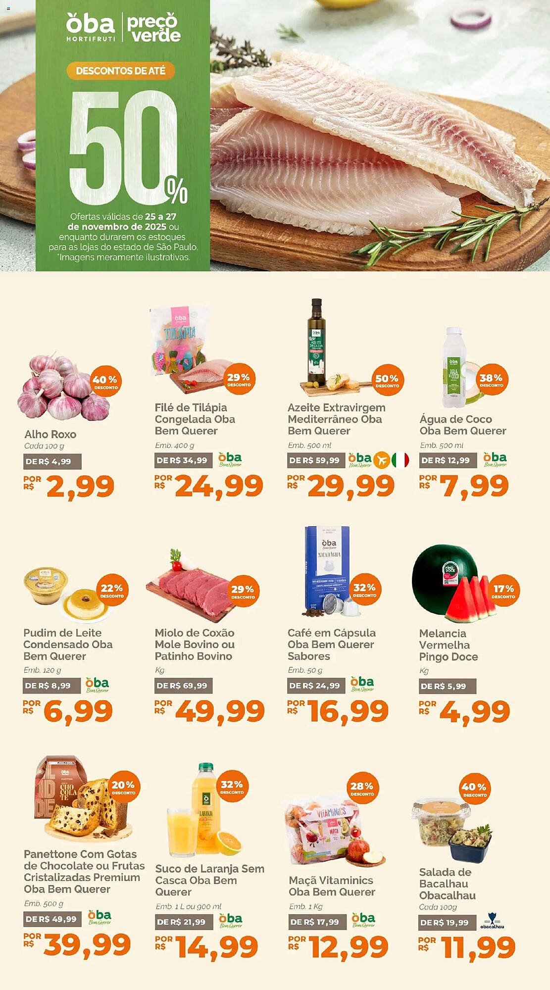 Folheto Oba Hortifruti (2025-11-25 - 2025-11-27)