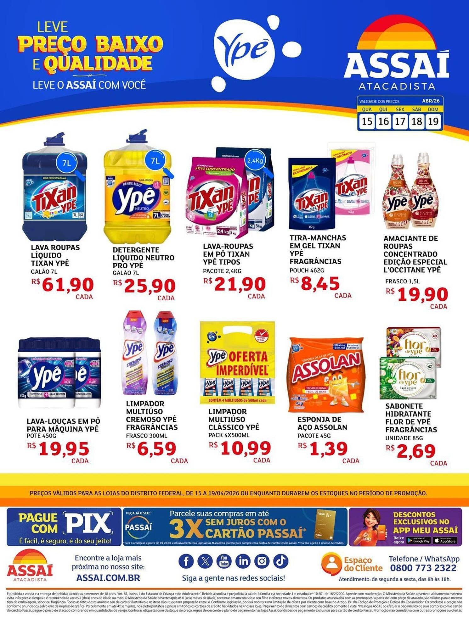 Encarte Assaí Atacadista (2026-04-15 - 2026-04-19)