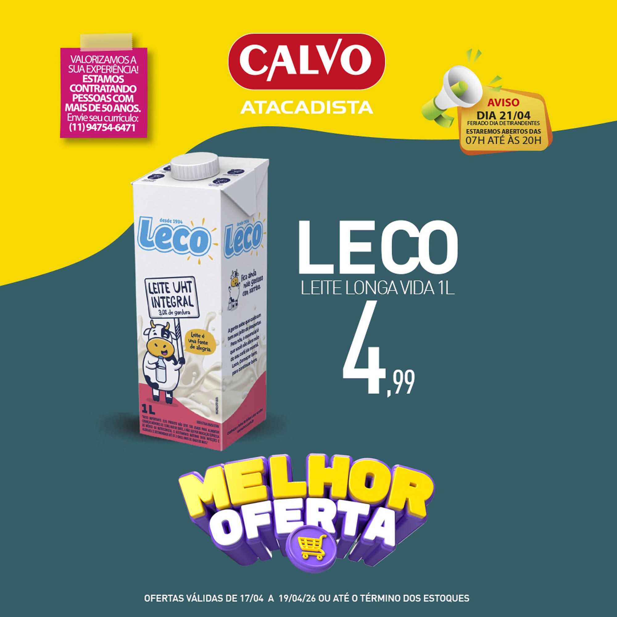 Folheto Calvo Atacadista (2026-04-17 - 2026-04-19)