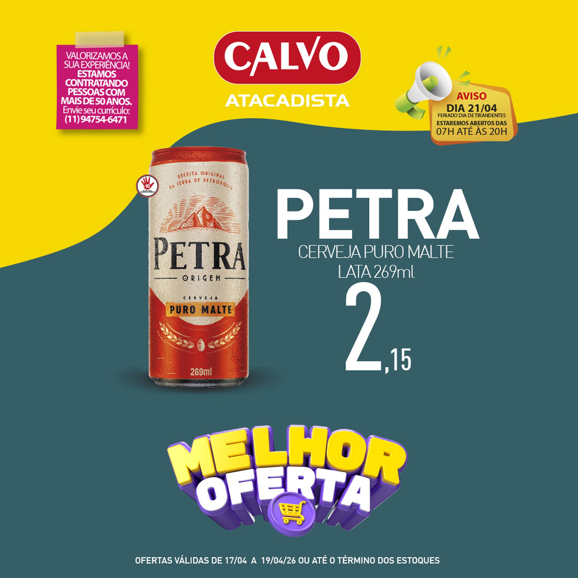 Folheto Calvo Atacadista (2026-04-17 - 2026-04-19)