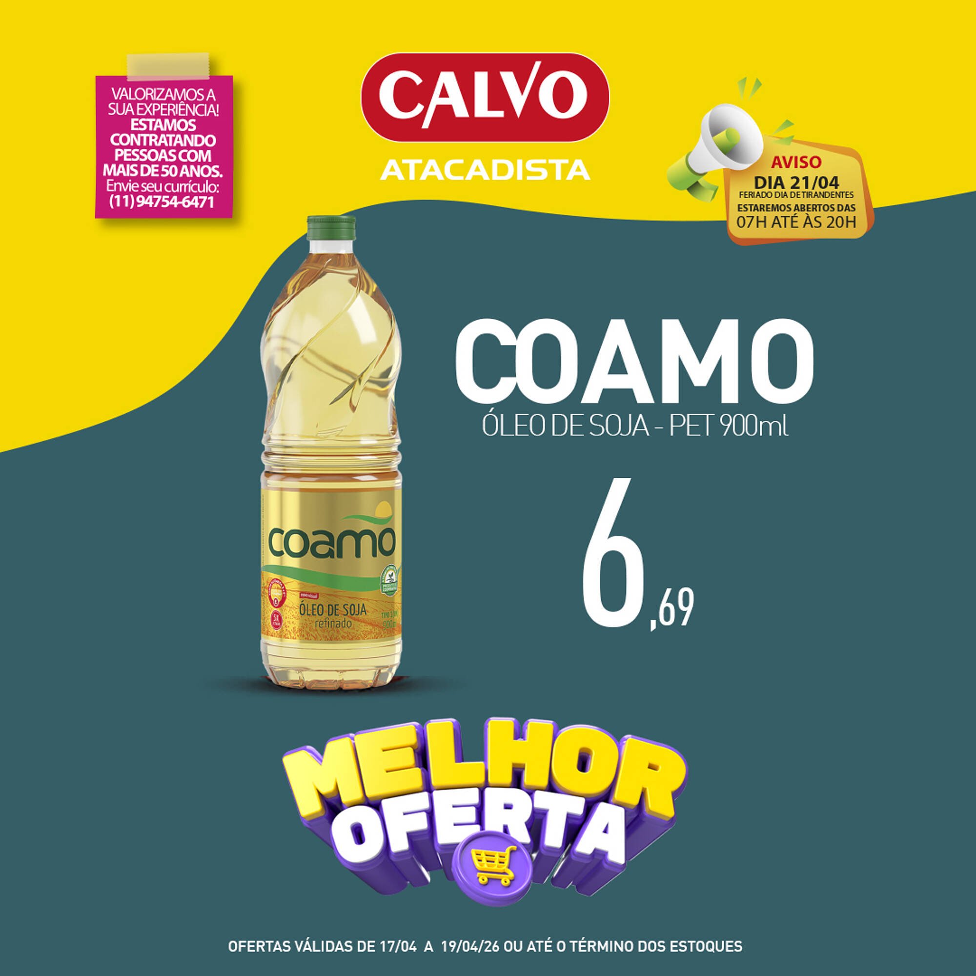 Folheto Calvo Atacadista (2026-04-17 - 2026-04-19)