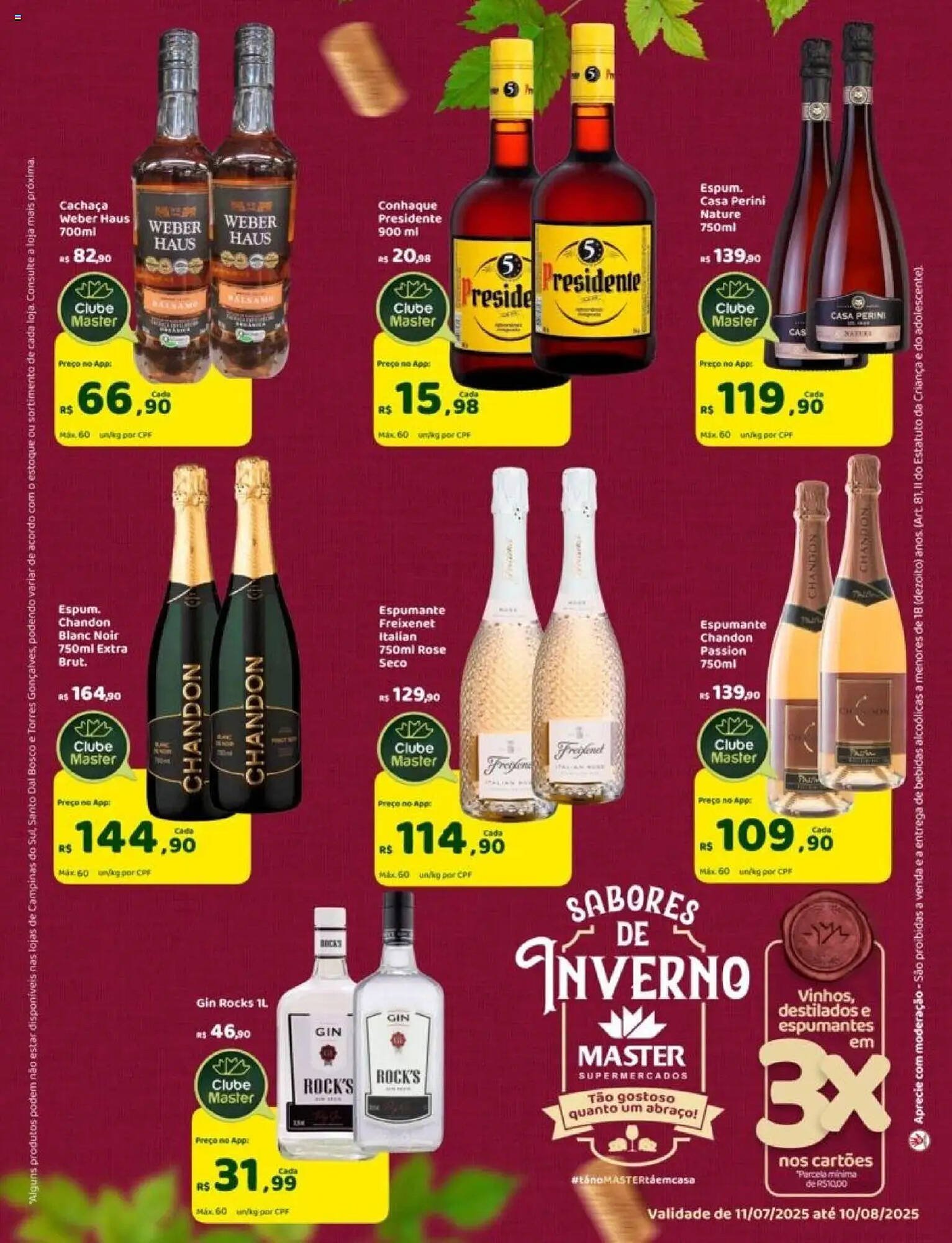 Catálogo Master Supermercados (2025-07-11 - 2025-08-11)