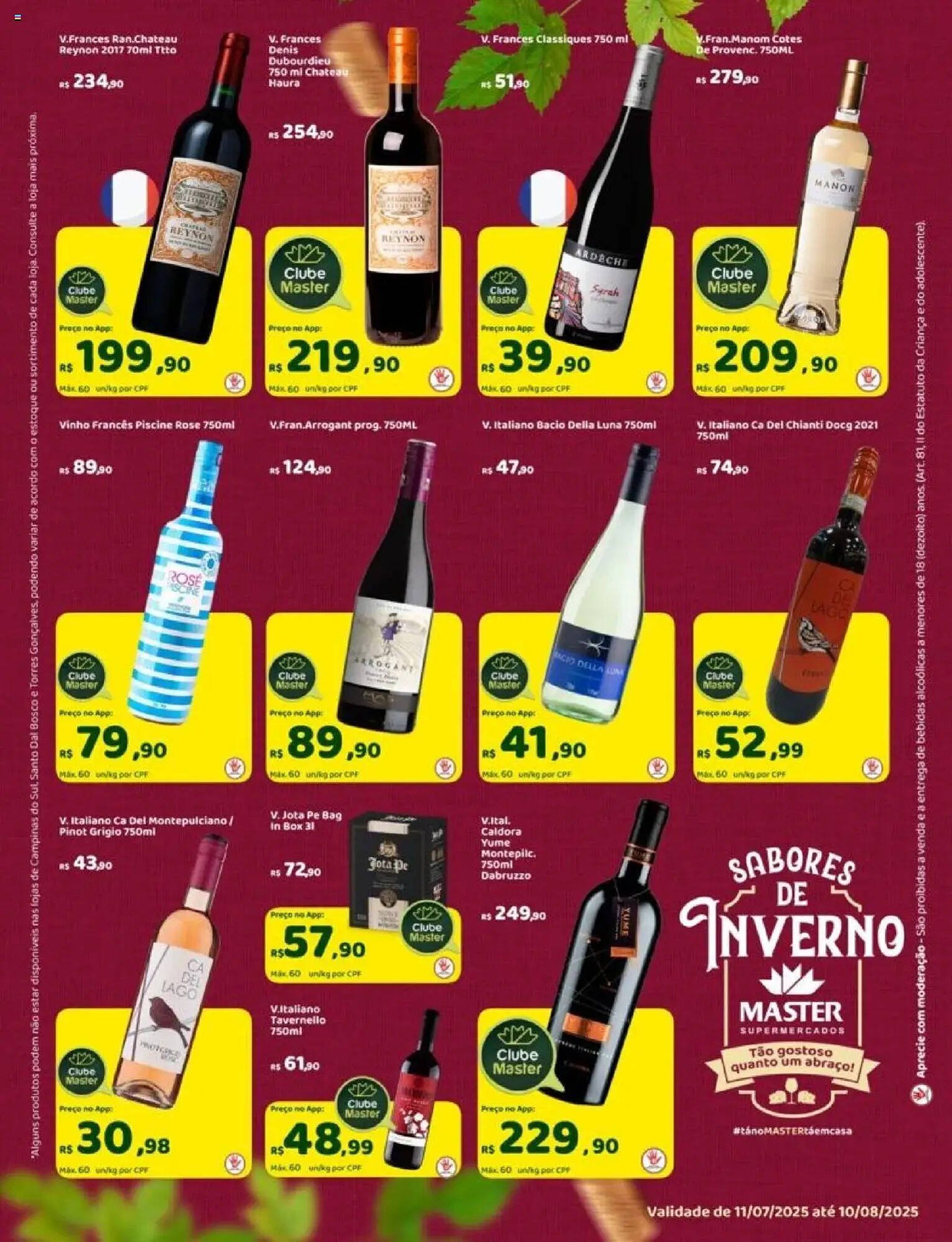 Catálogo Master Supermercados (2025-07-11 - 2025-08-11)