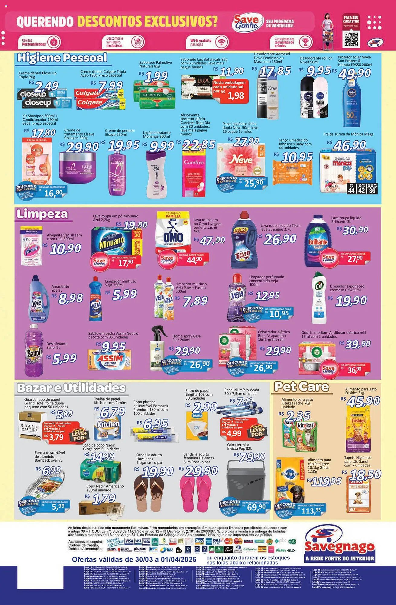 Catálogo Supermercados Savegnago (2026-03-30 - 2026-04-01)