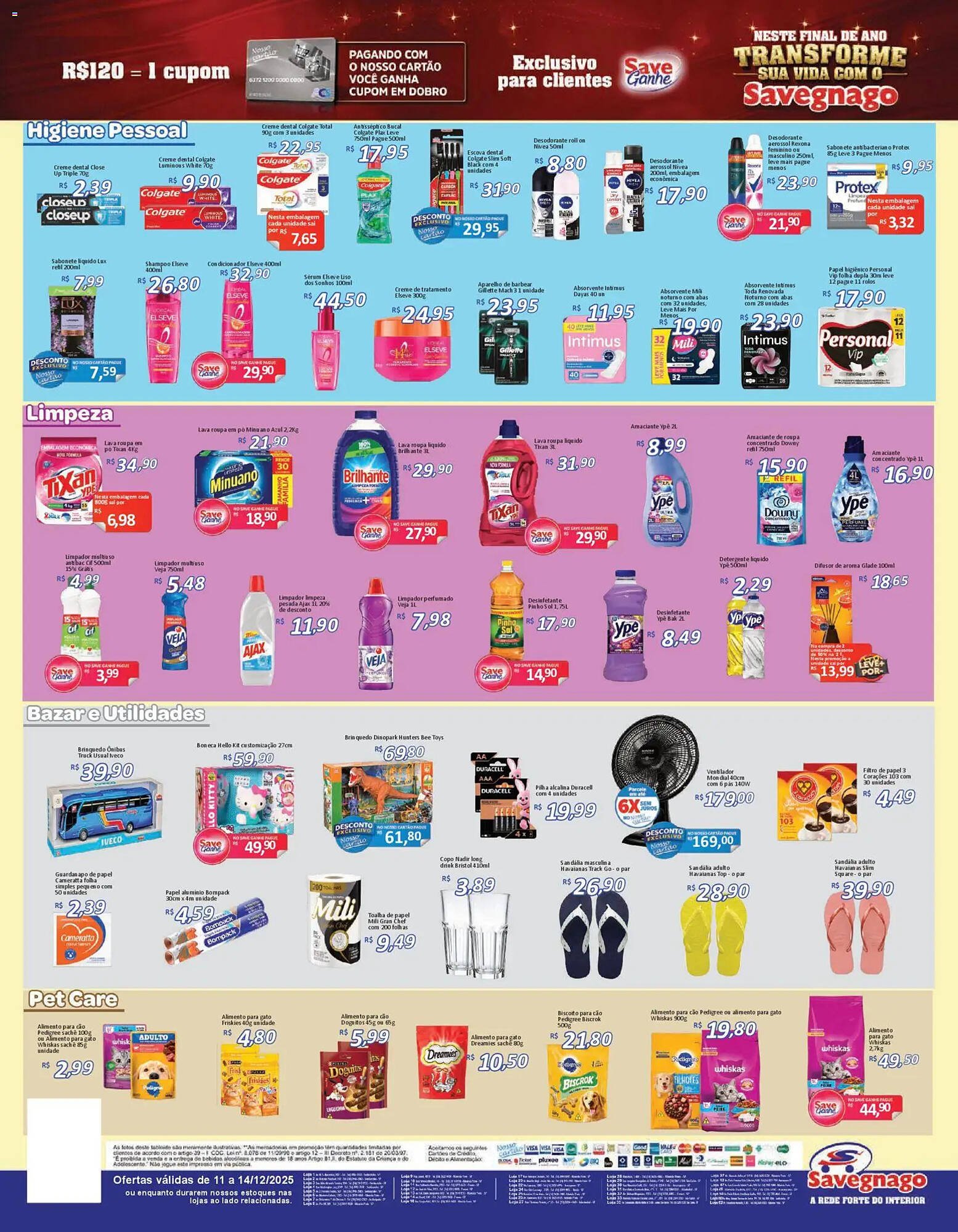 Catálogo Supermercados Savegnago (2025-12-11 - 2025-12-14)