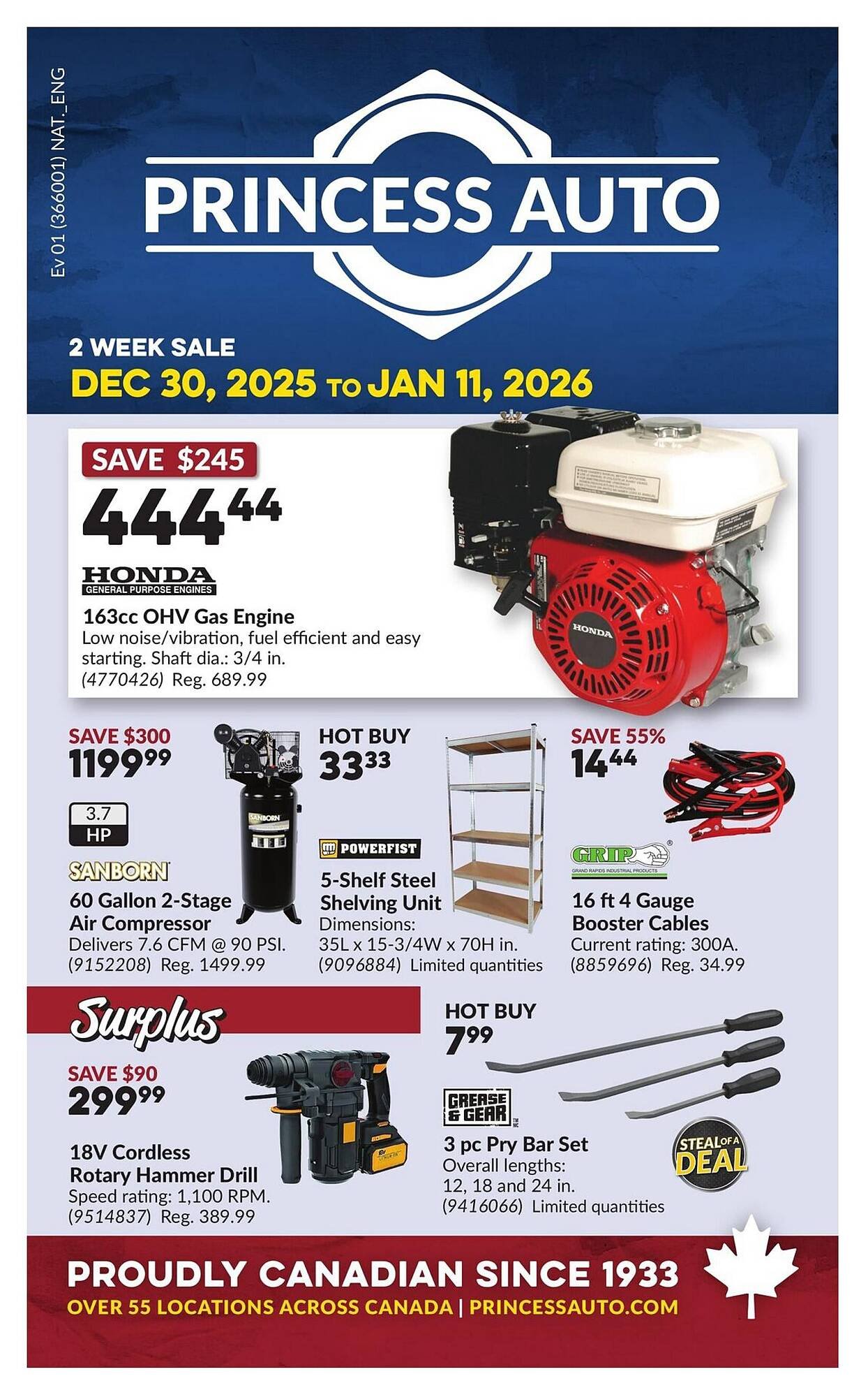 Princess Auto flyer (2025-12-26 - 2026-01-02) | 1