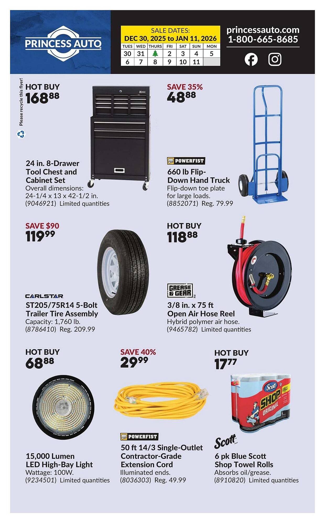 Princess Auto flyer (2025-12-26 - 2026-01-02) | 2