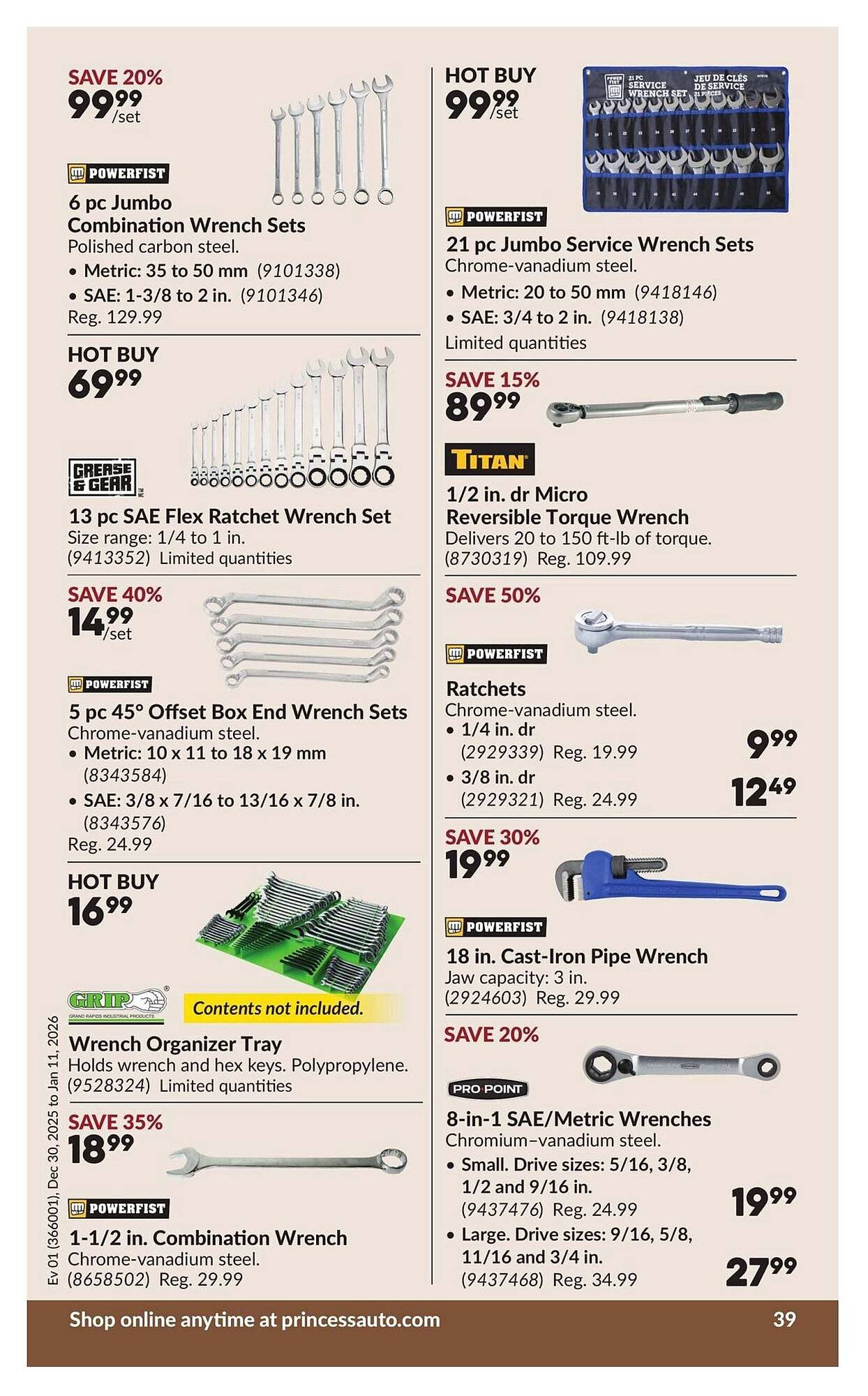 Princess Auto flyer (2025-12-26 - 2026-01-02) | 43