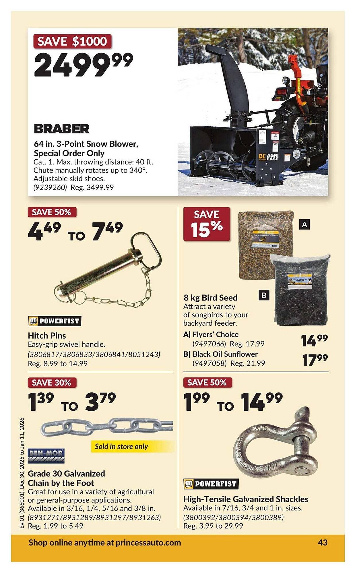 Princess Auto flyer (2025-12-26 - 2026-01-02) | 47