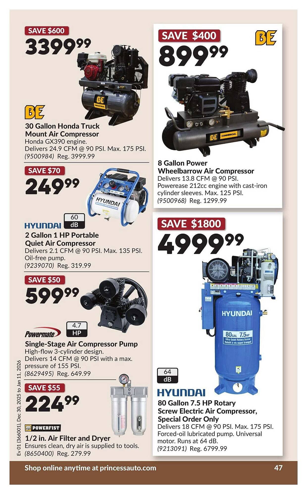 Princess Auto flyer (2025-12-26 - 2026-01-02) | 51