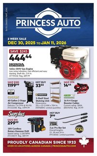 Princess Auto flyer (2025-12-26 - 2026-01-02)