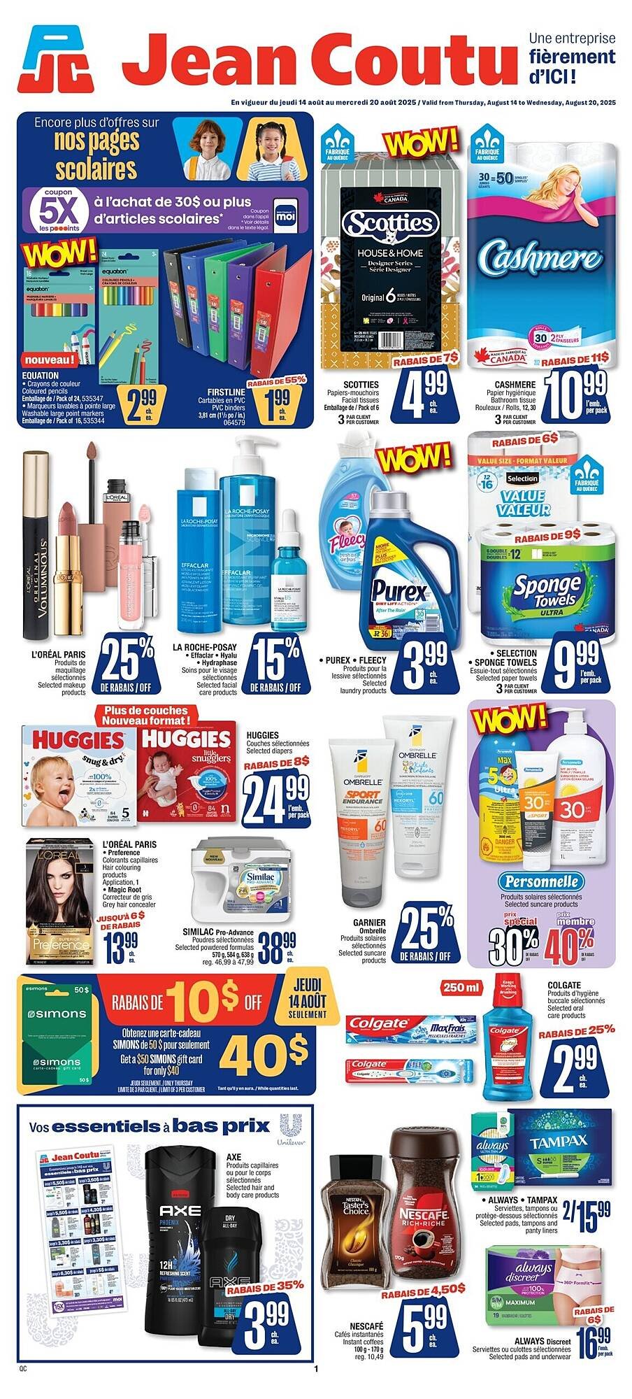 Jean Coutu flyer (2025-08-14 - 2025-08-20) | 1