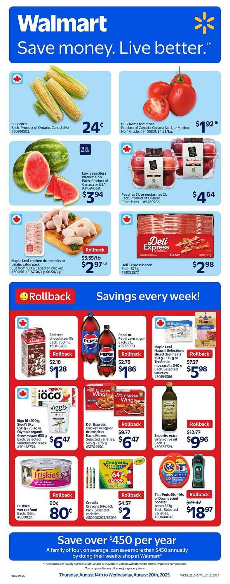 Walmart flyer (2025-08-07 - 2025-09-03) | 1