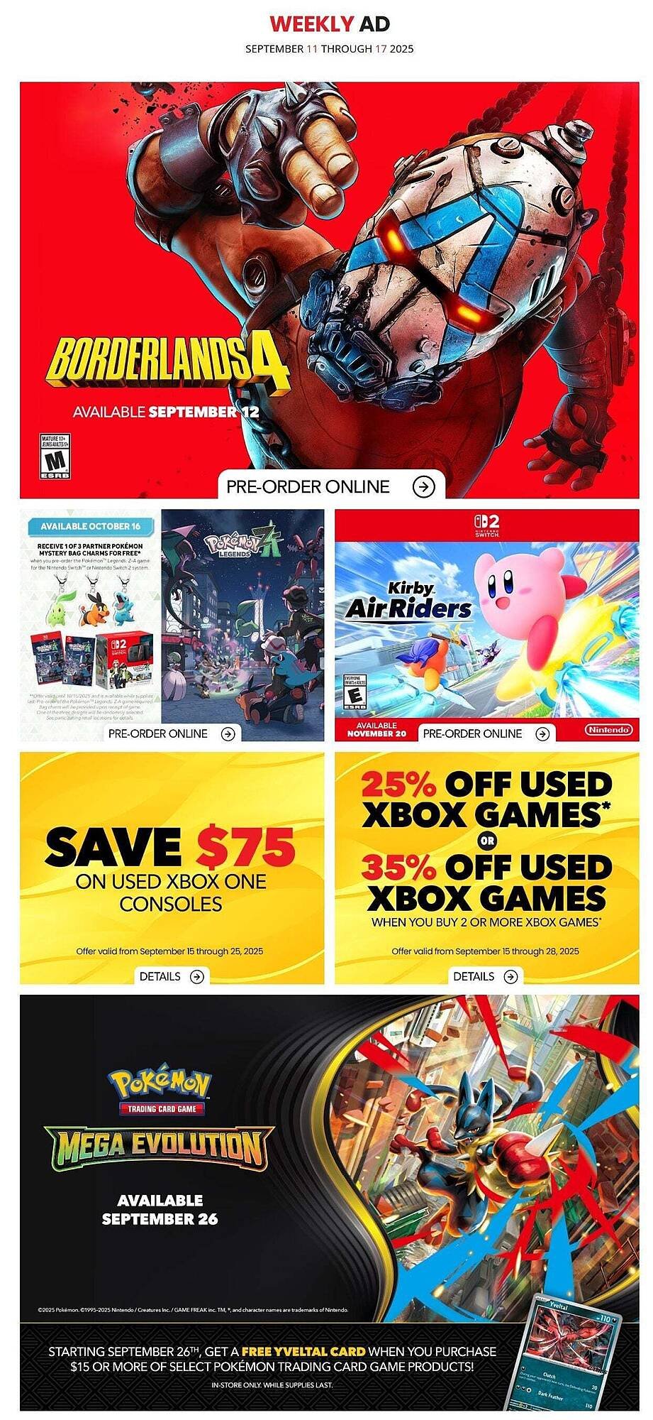 GameStop flyer (2025-09-13 - 2025-09-19) | 1