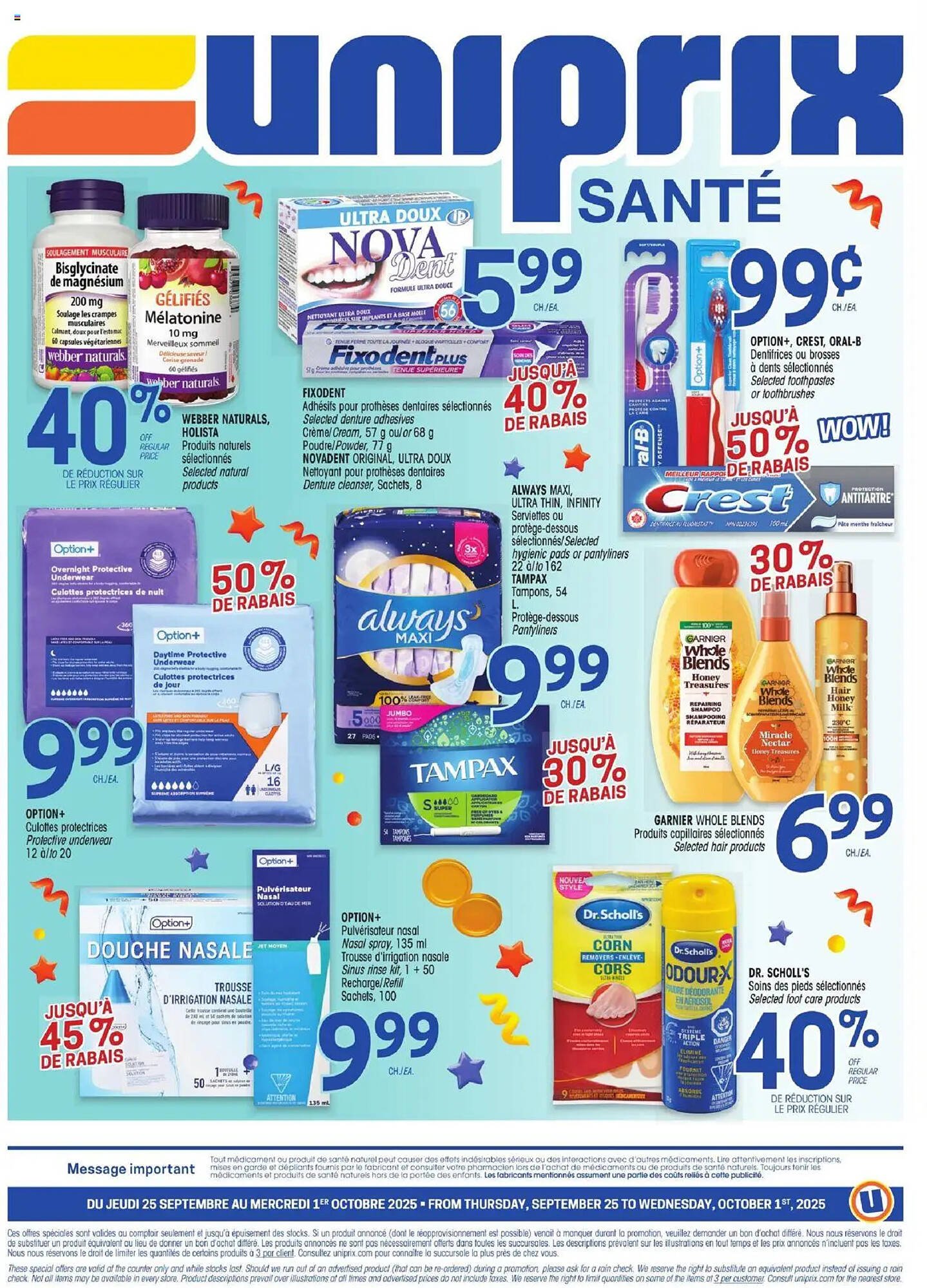 Uniprix flyer