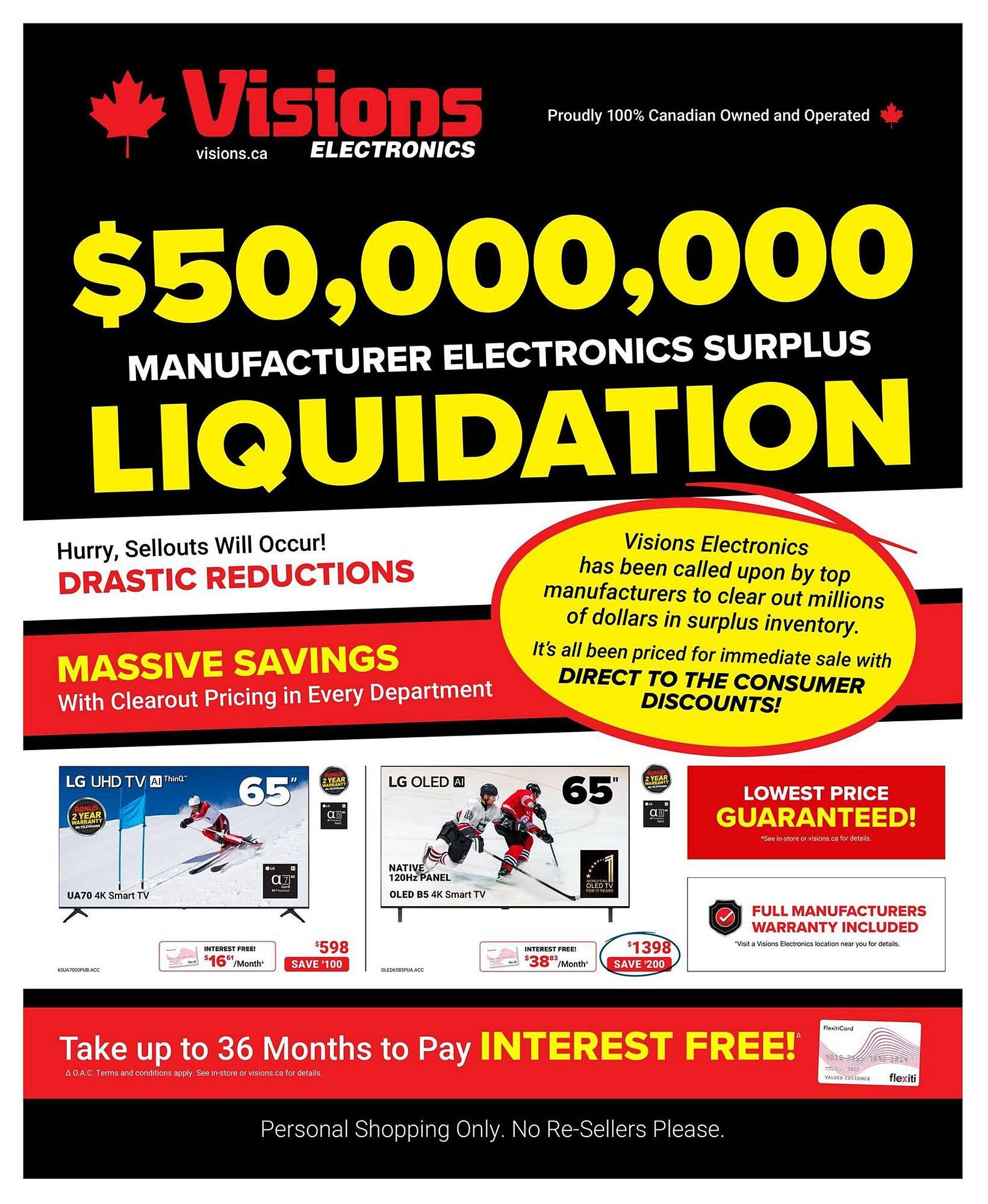 Visions Electronics flyer