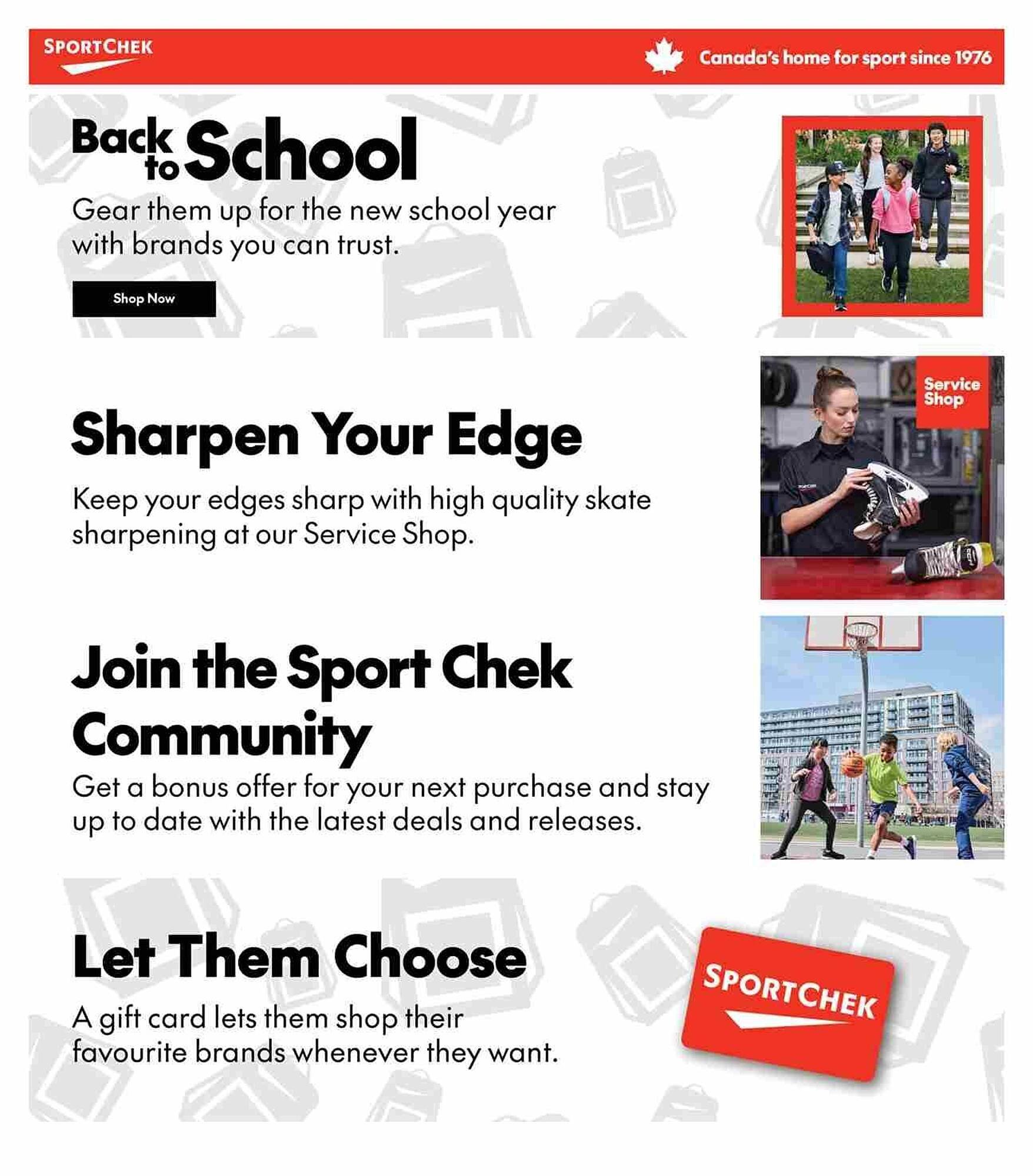 Sport Chek flyer