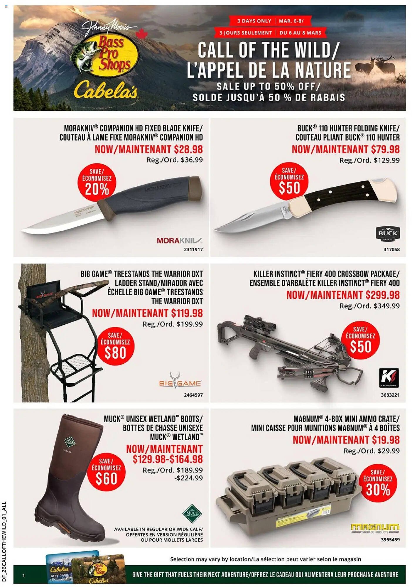 Cabela's flyer (2026-03-06 - 2026-03-08) | 1
