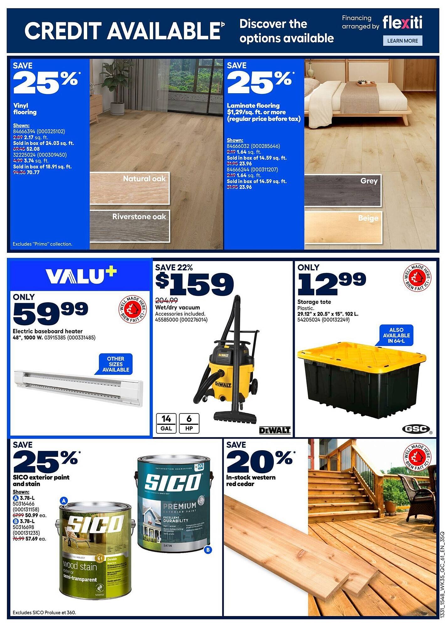 RONA flyer