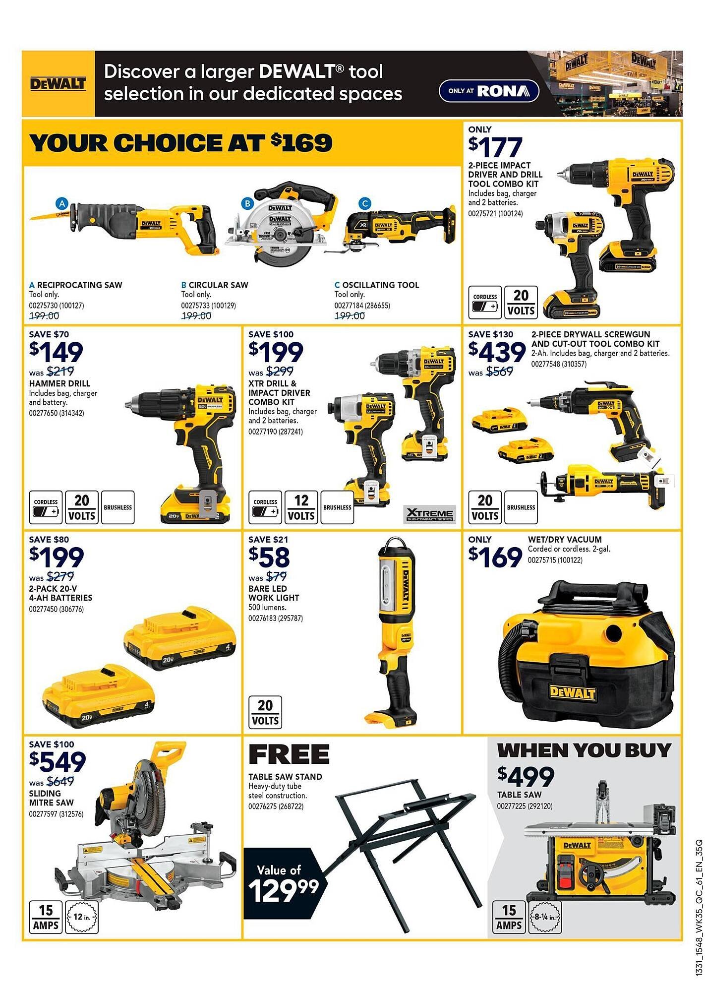 RONA flyer