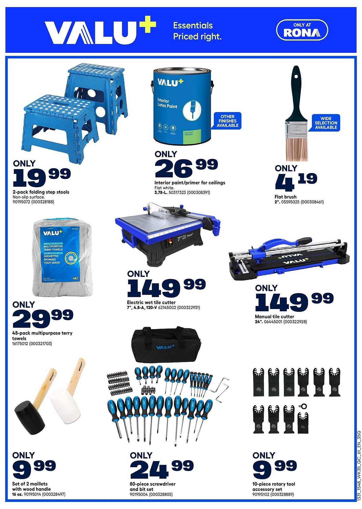 RONA flyer