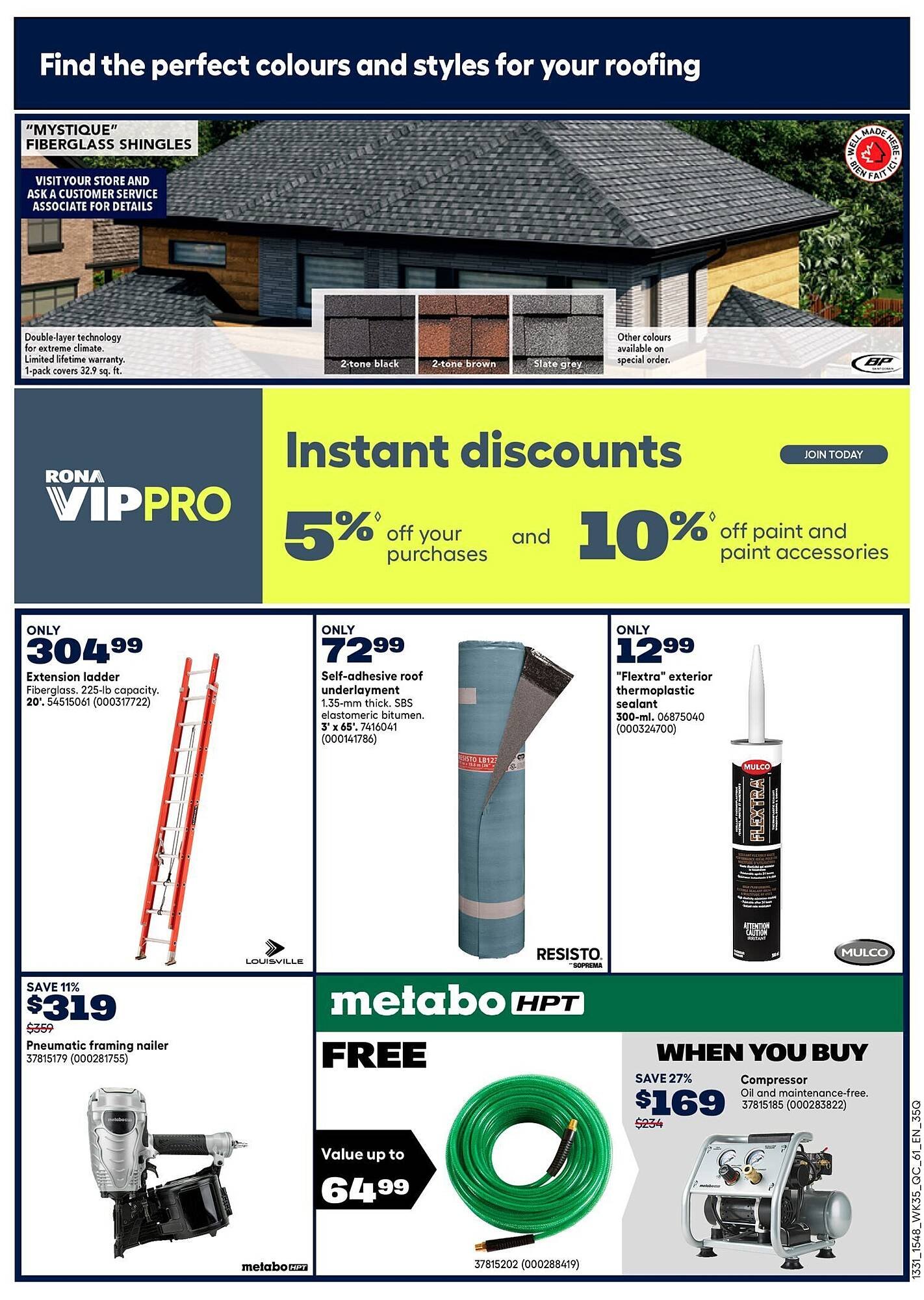RONA flyer