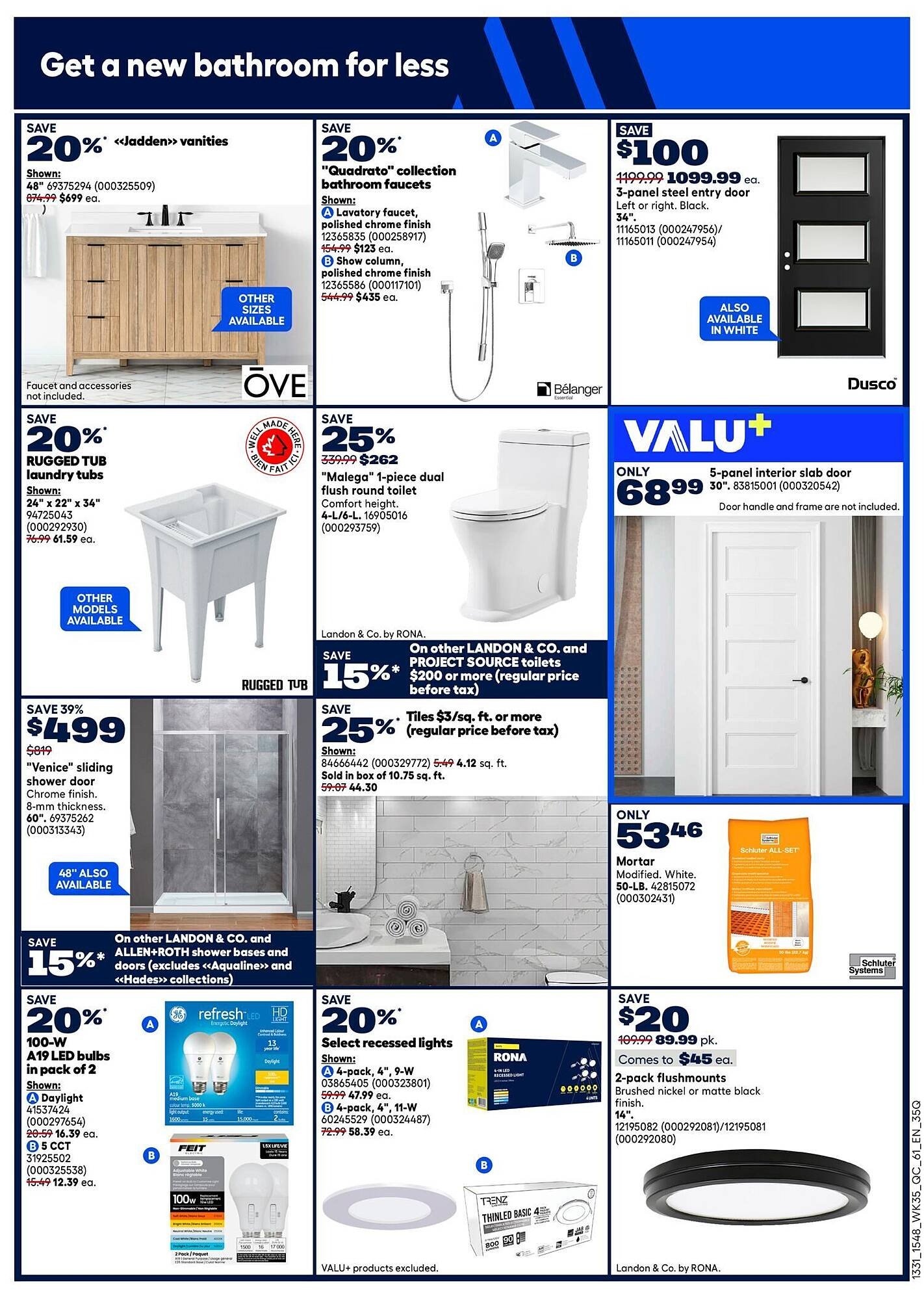 RONA flyer
