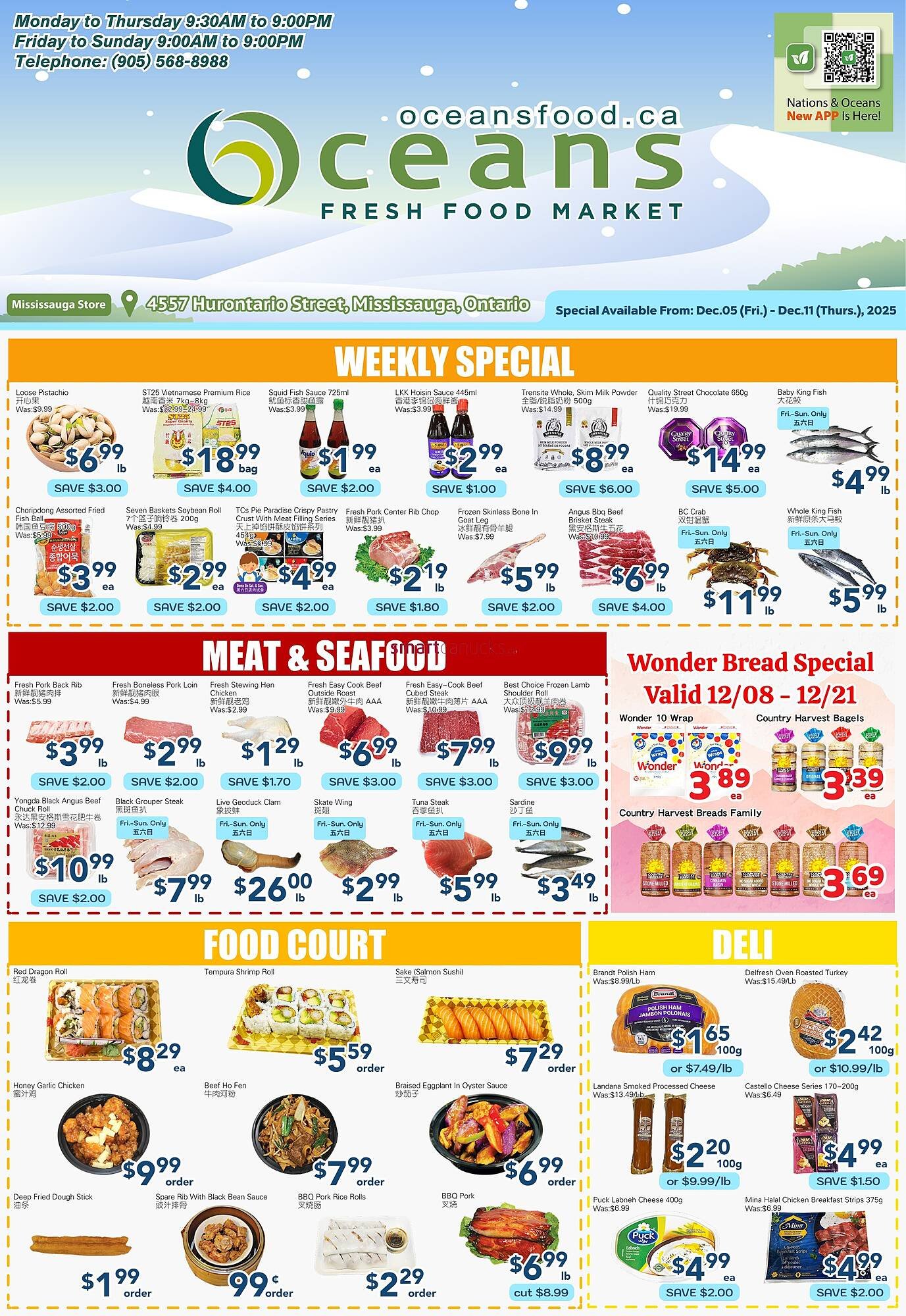 Oceans Fresh Food Market flyer (2025-12-05 - 2025-12-11) | 1