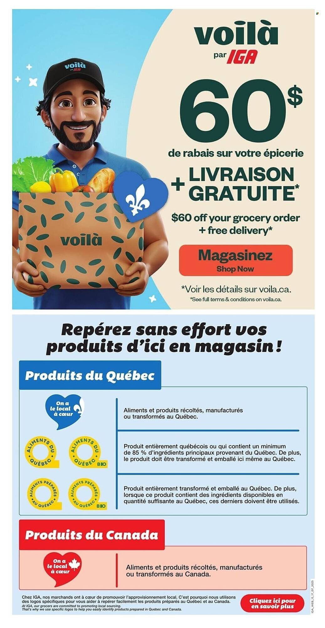 IGA flyer