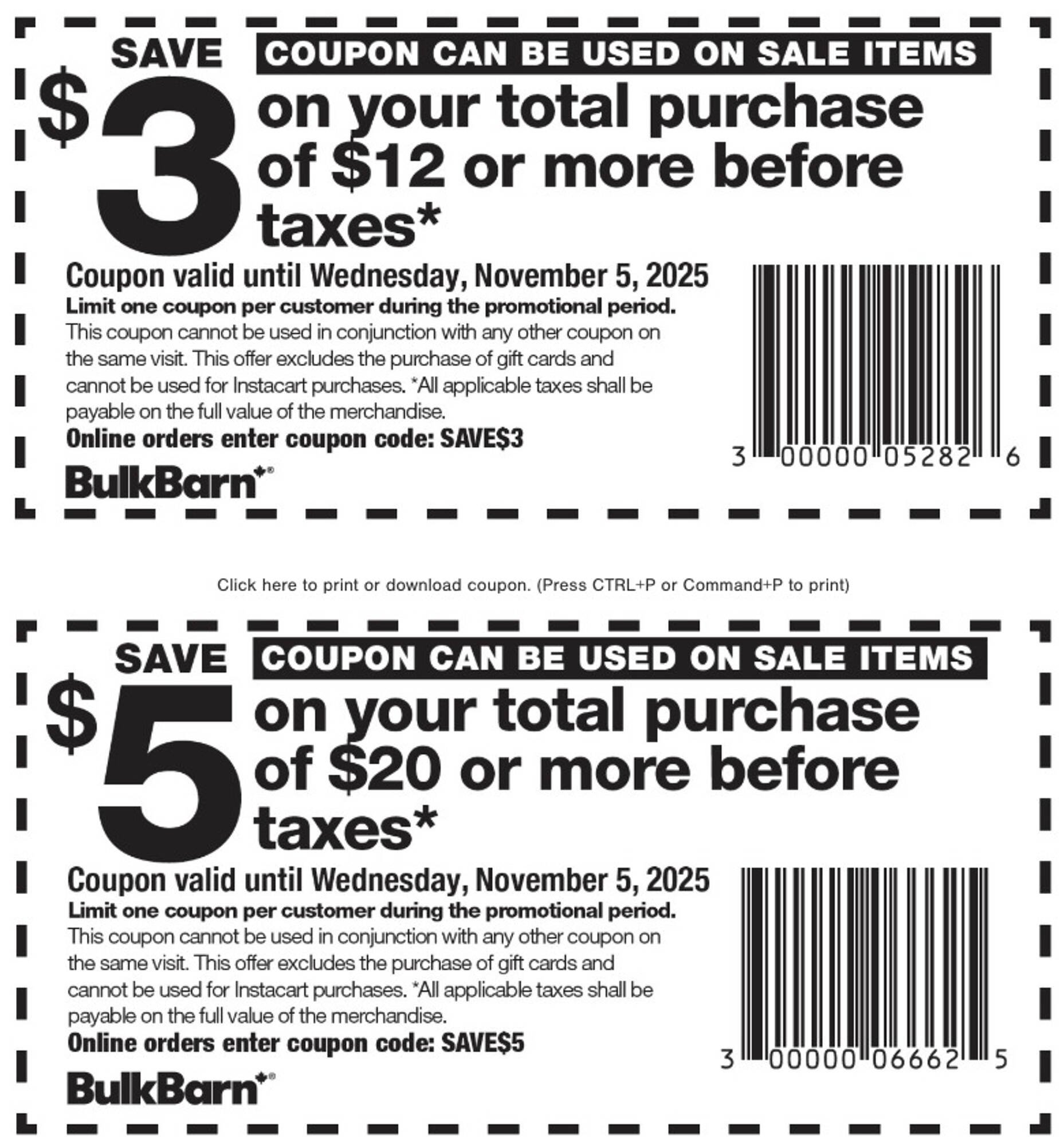 Bulk Barn flyer (2025-11-01 - 2025-11-30) | 1