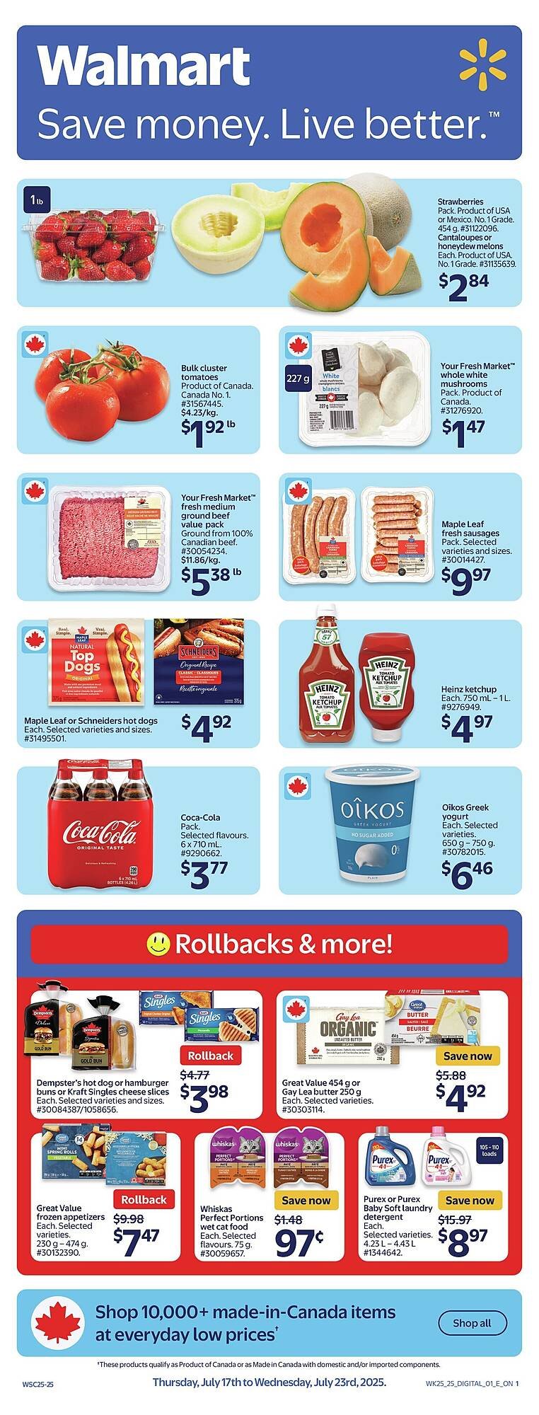 Walmart flyer (2025-07-17 - 2025-07-24) | 1