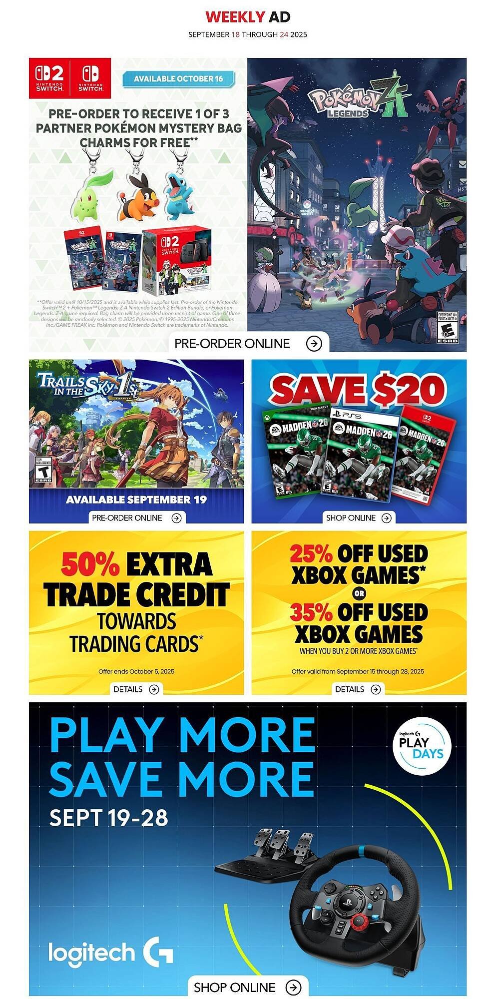 GameStop flyer (2025-09-18 - 2025-09-25) | 1