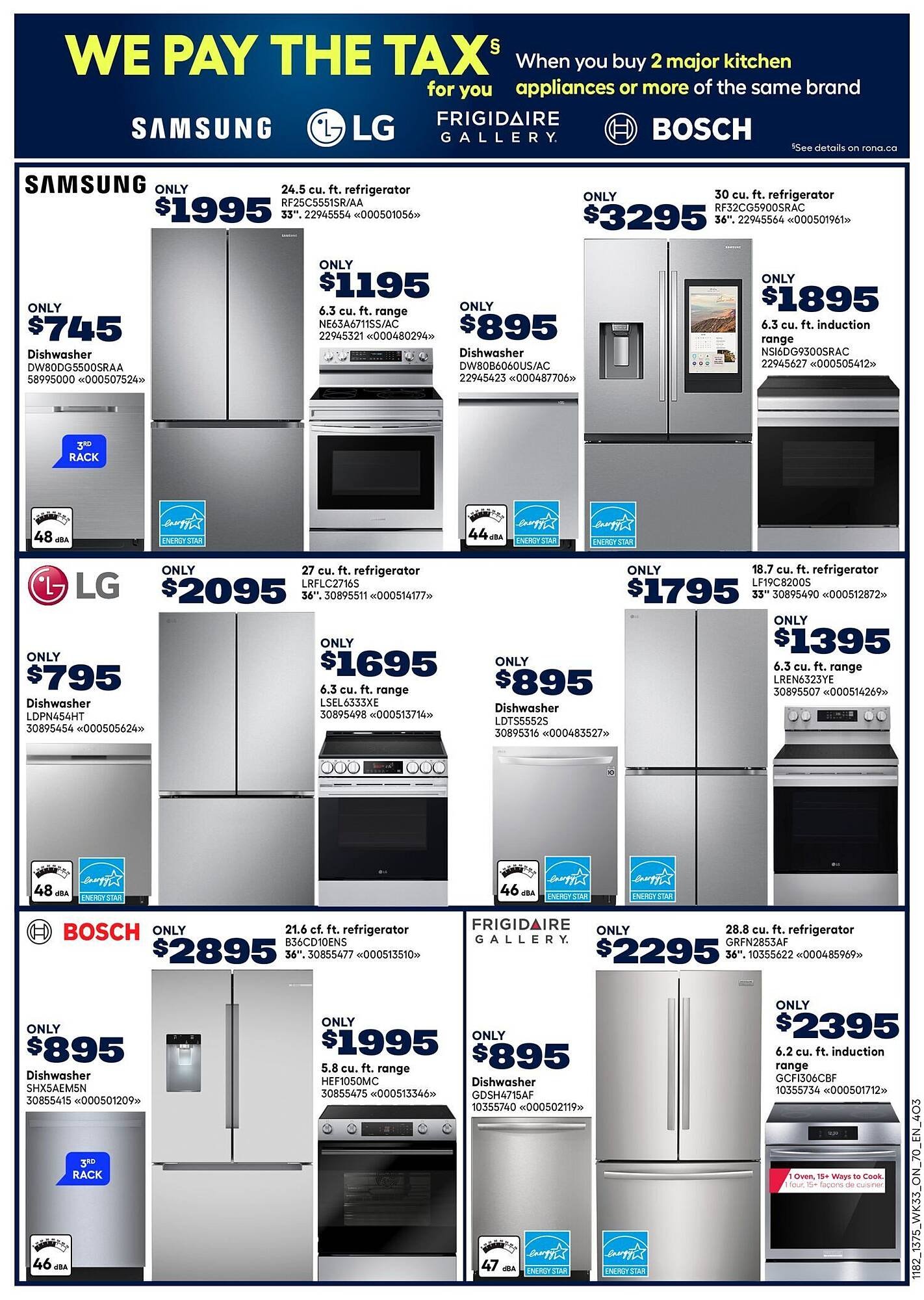 RONA flyer