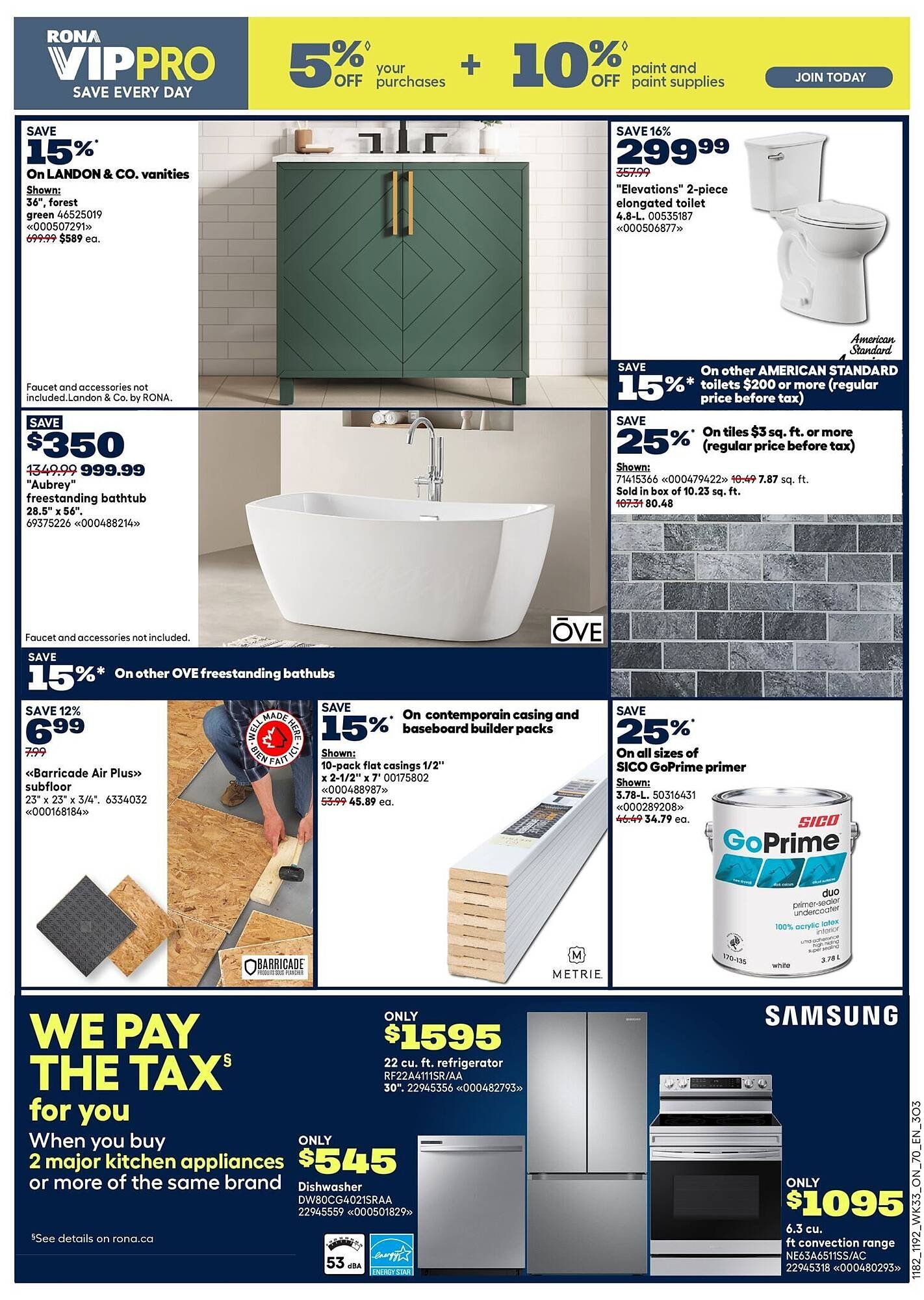 RONA flyer