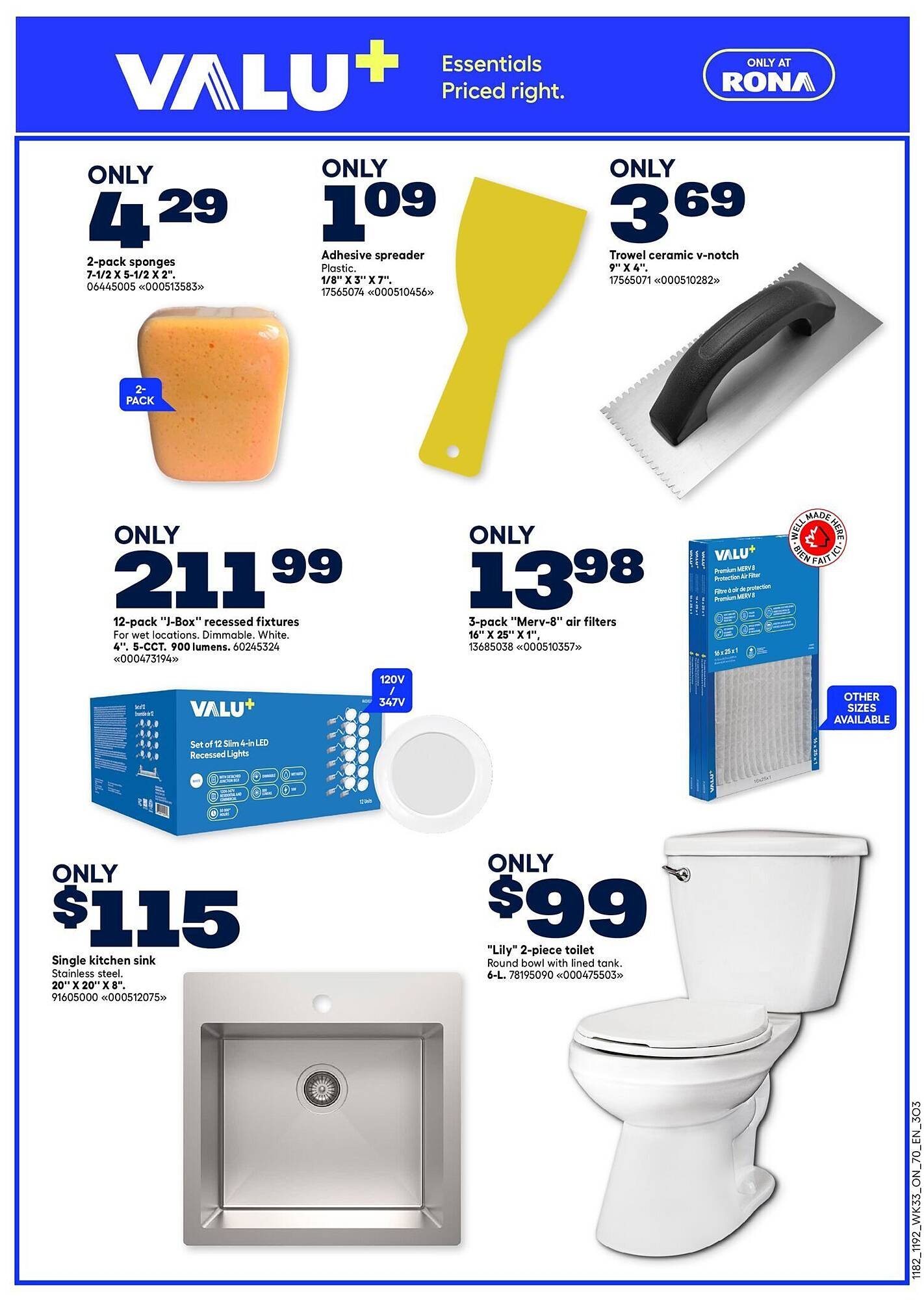 RONA flyer