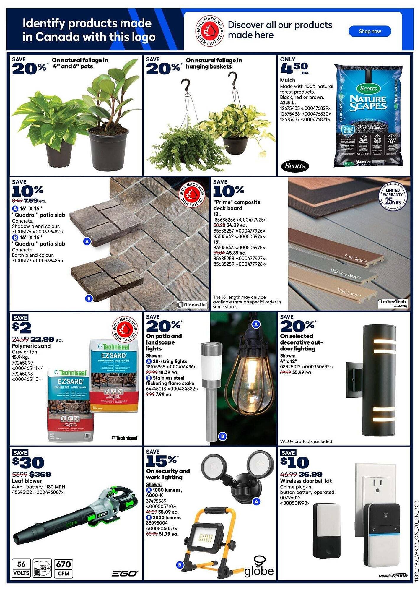RONA flyer