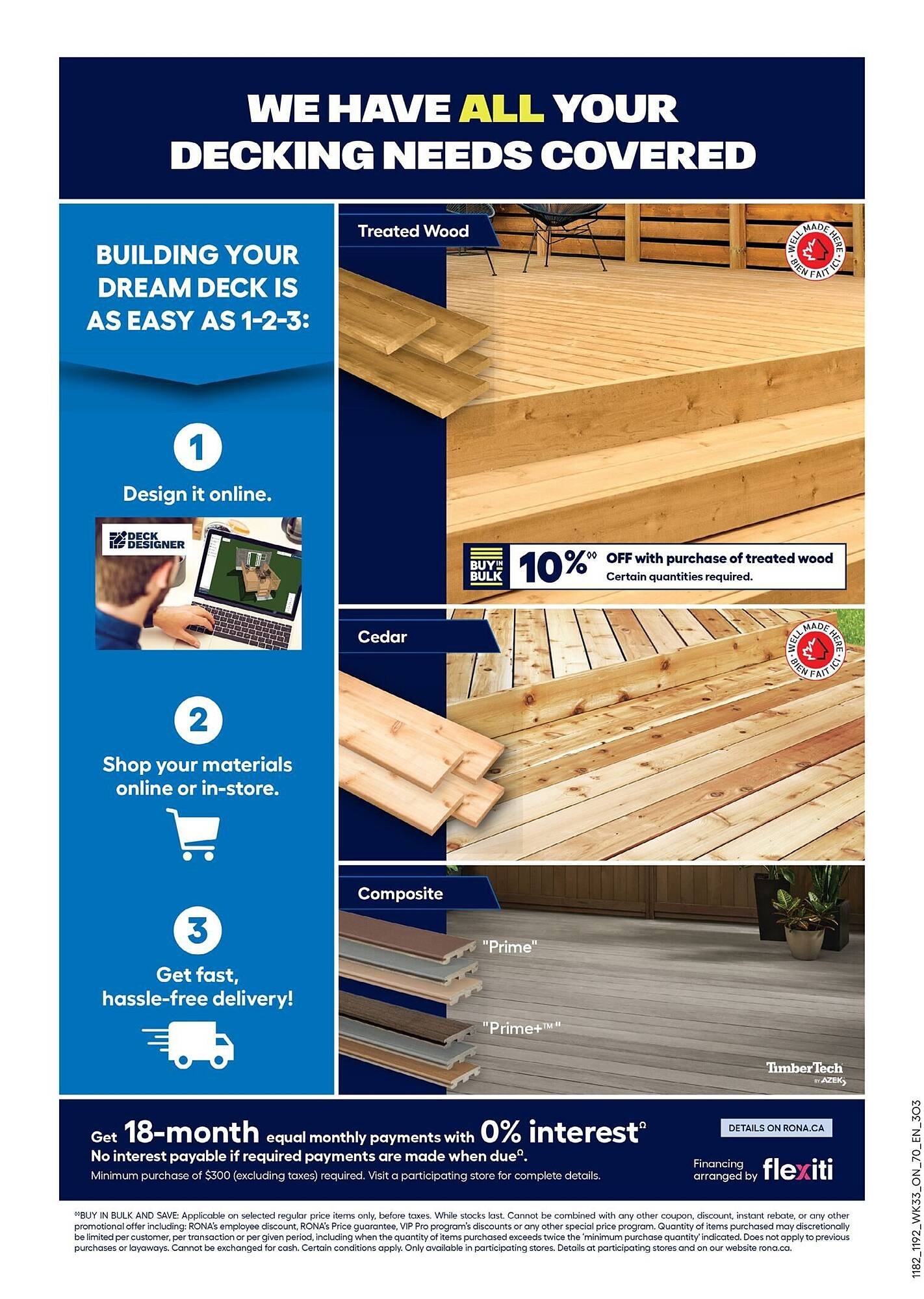 RONA flyer