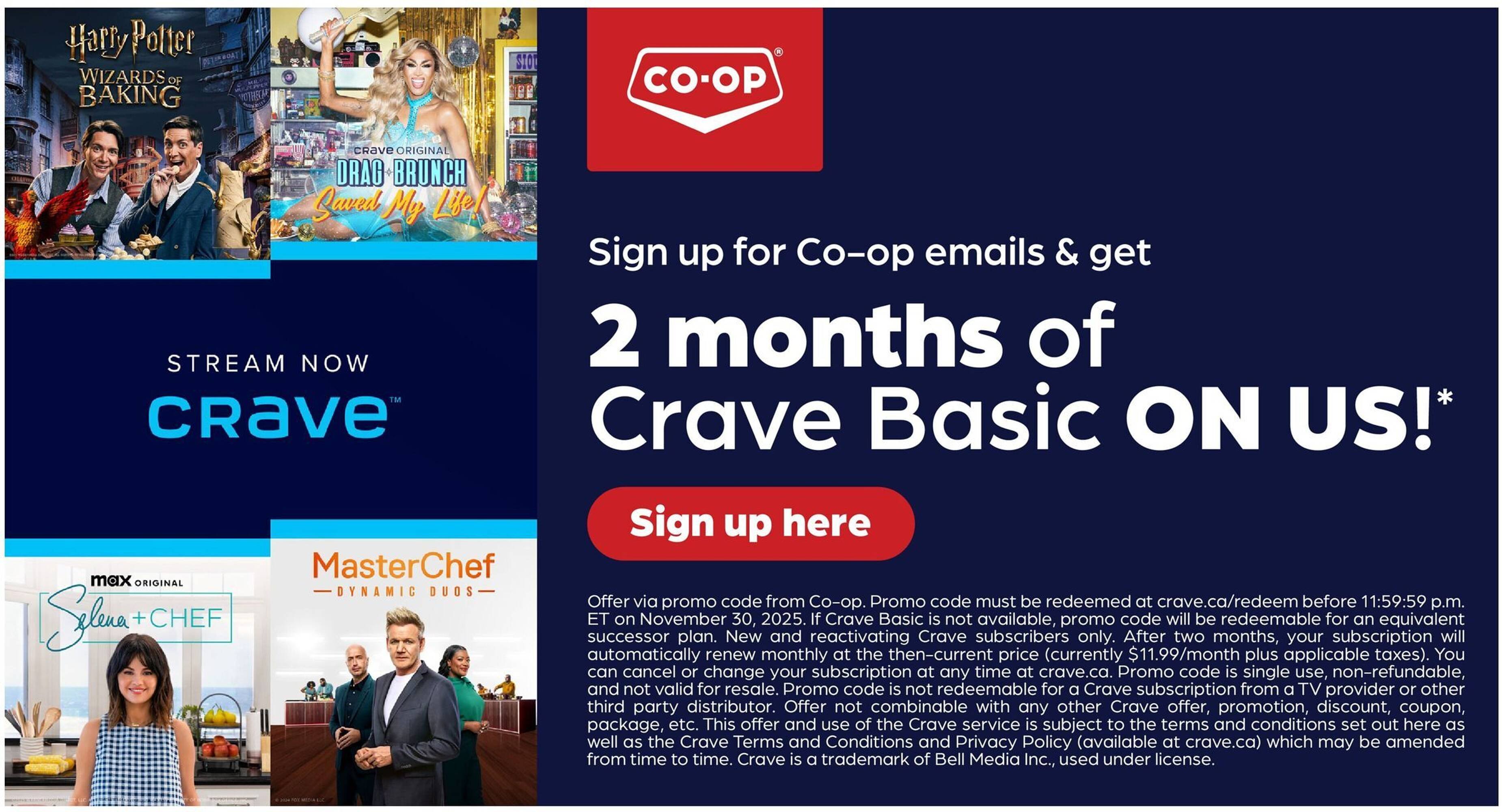 Co-Op Food flyer