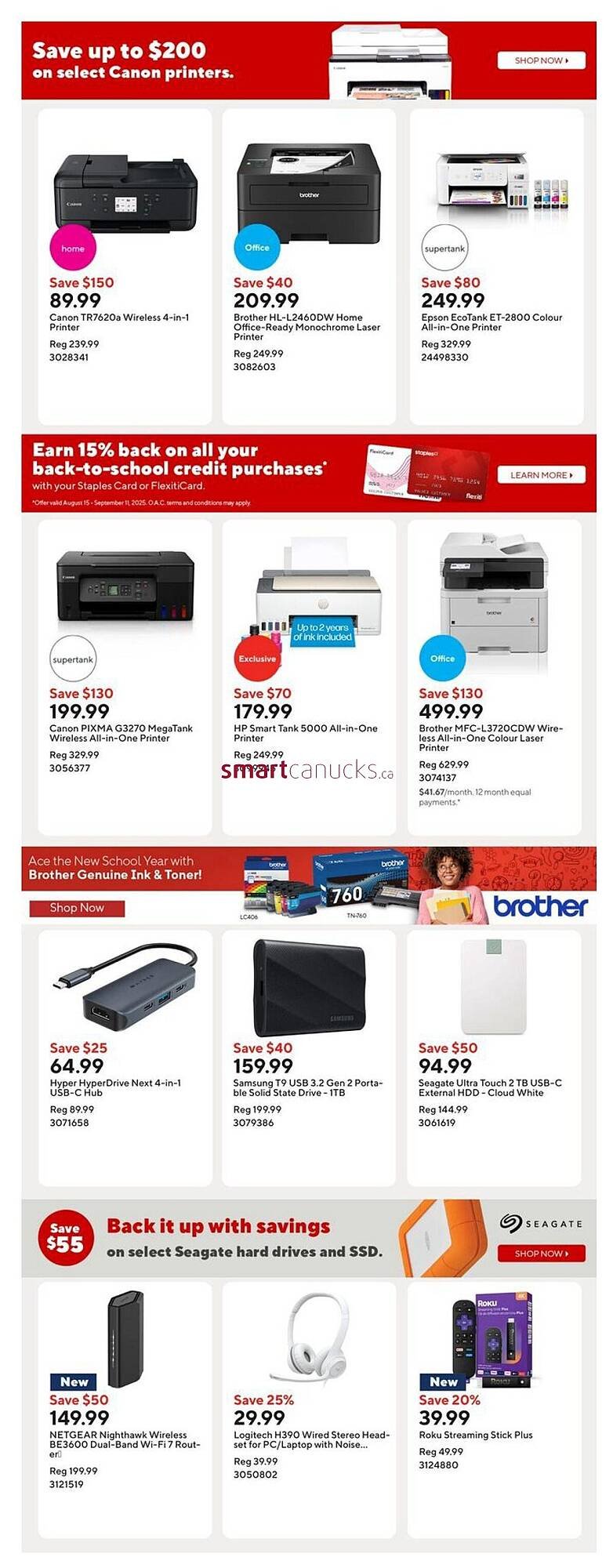 Staples flyer