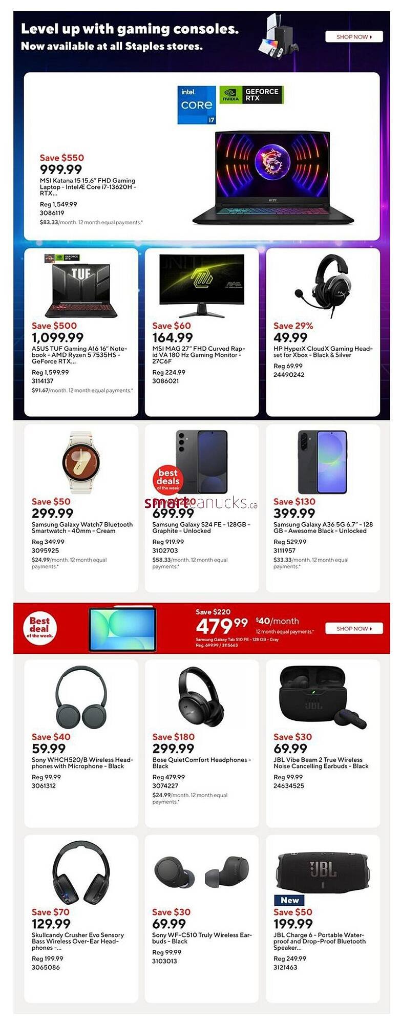Staples flyer