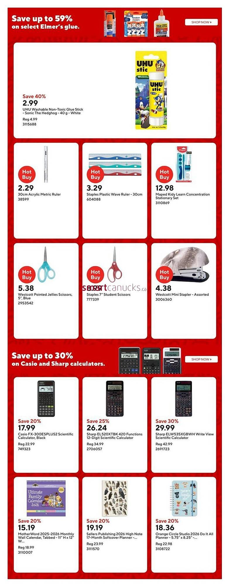 Staples flyer