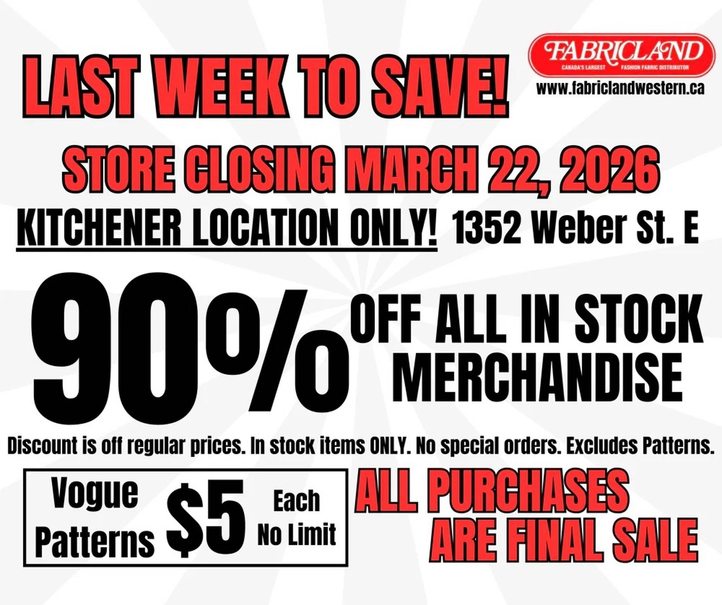 Fabricland flyer (2026-03-16 - 2026-03-22) | 1