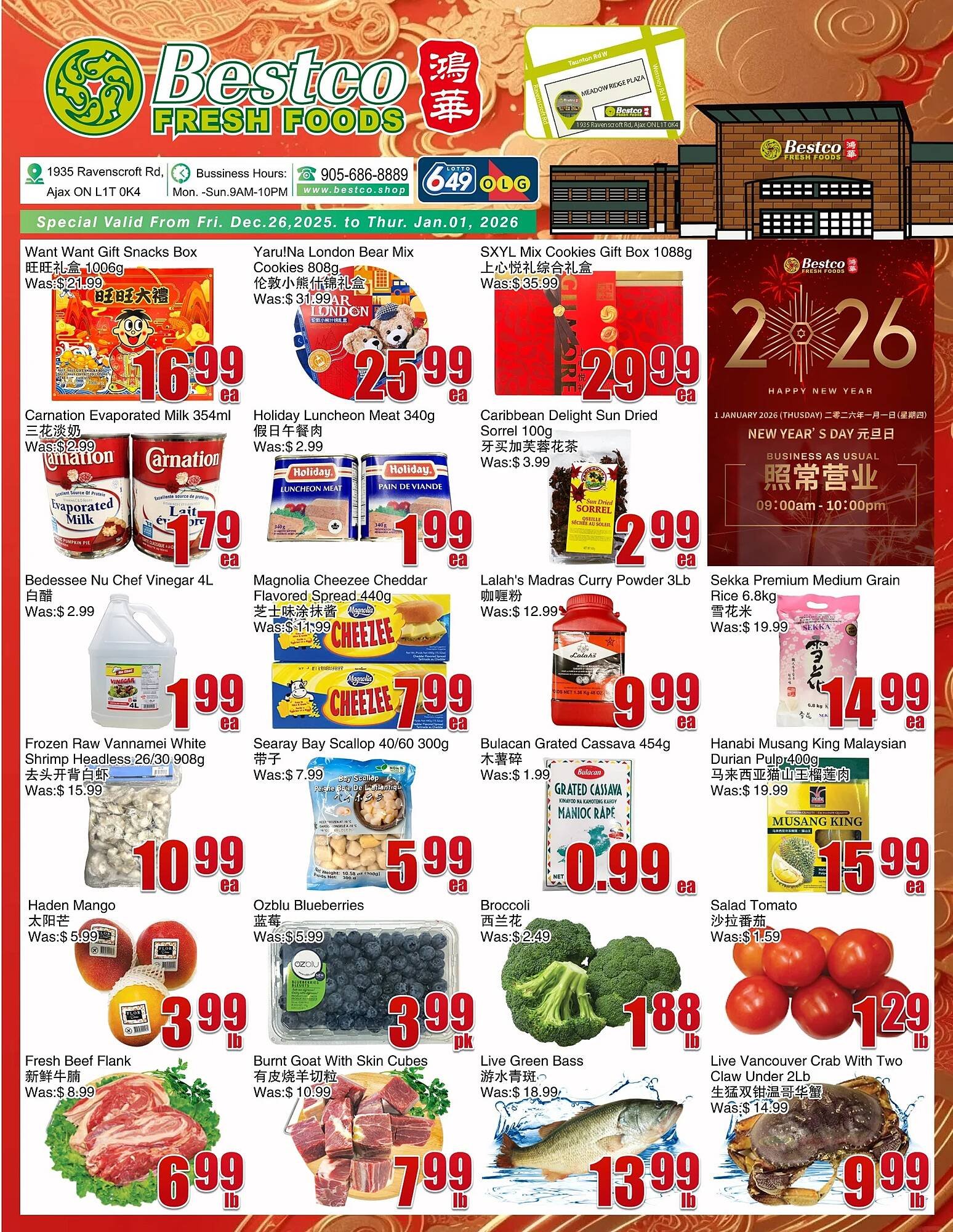 Bestco Food Mart flyer (2025-12-26 - 2026-01-01) | 1