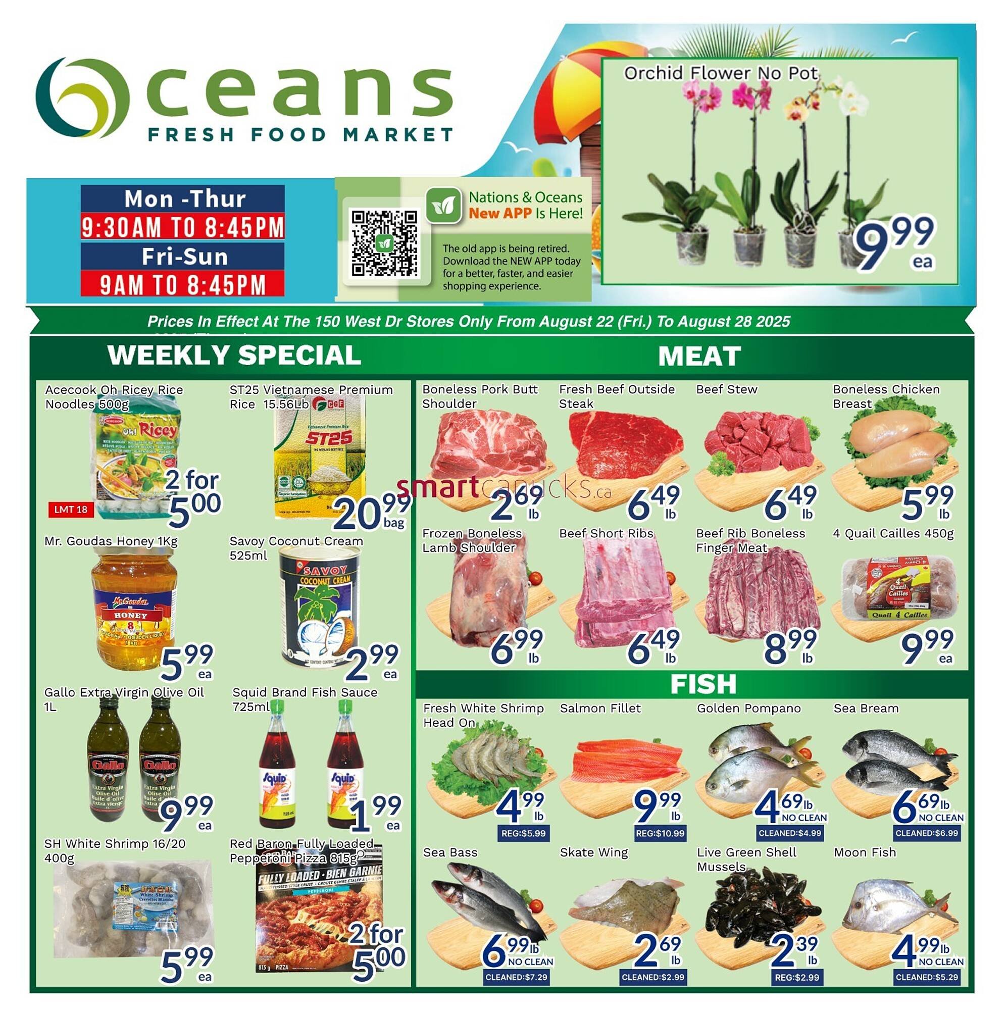 Oceans Fresh Food Market flyer (2025-08-22 - 2025-08-28) | 1