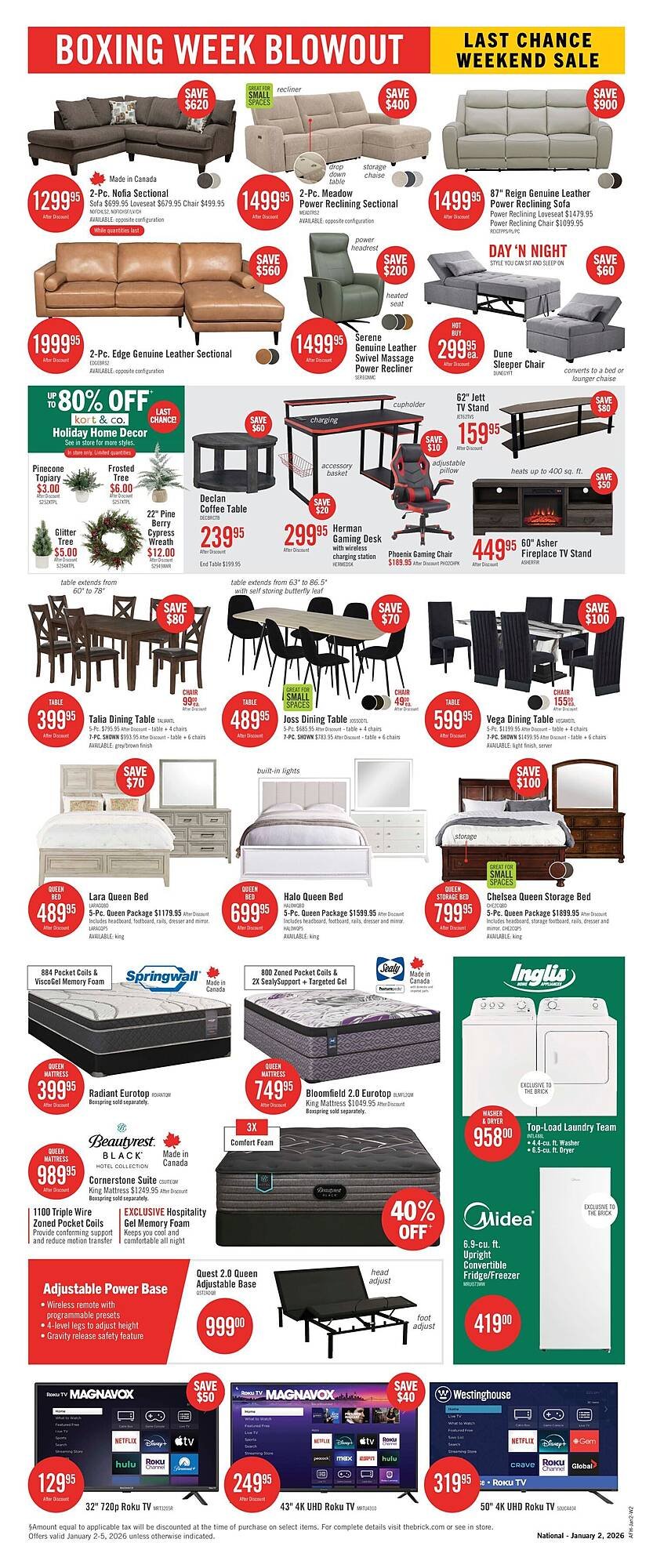 The Brick flyer (2025-12-30 - 2026-01-13) | 2