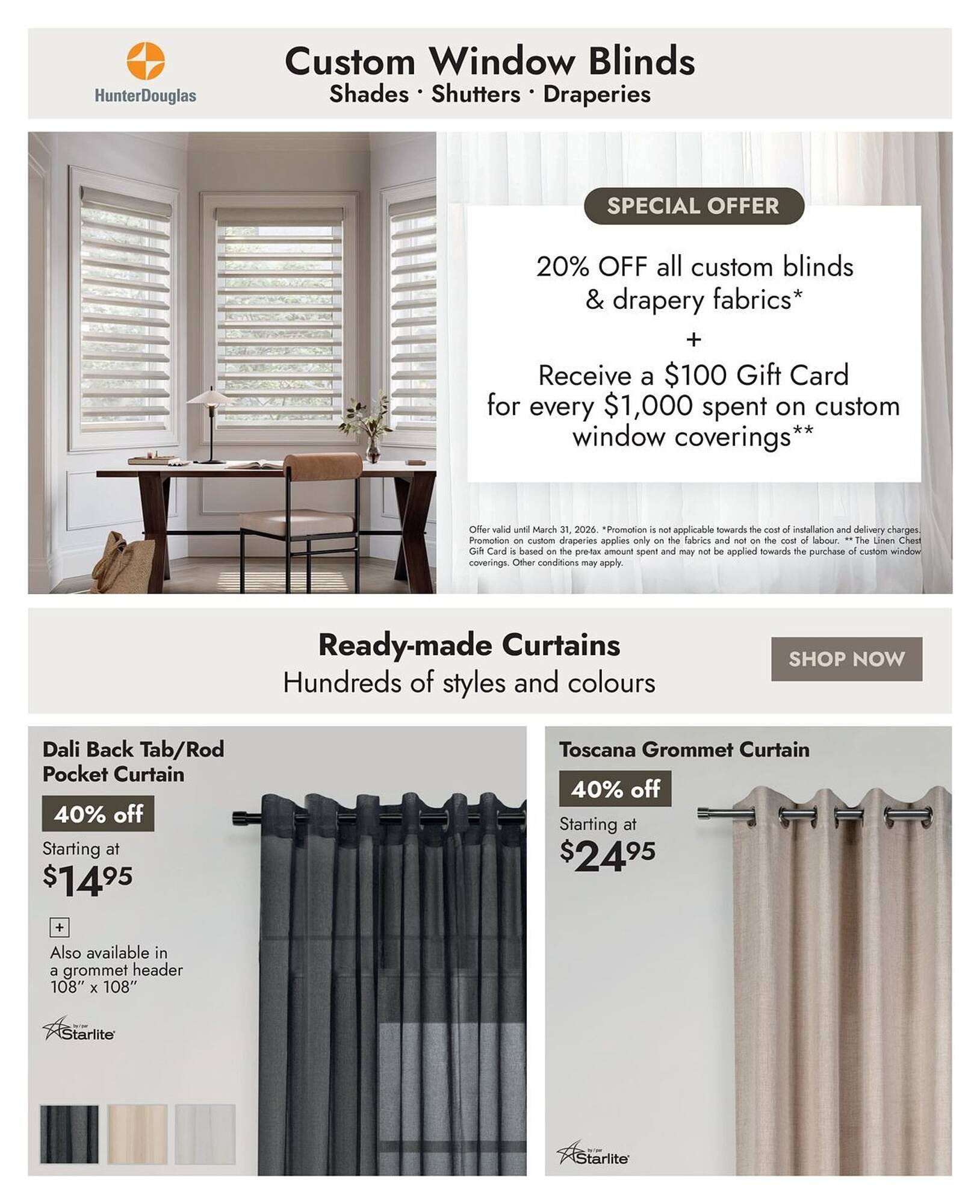 Linen Chest flyer (2026-03-09 - 2026-03-31) | 19