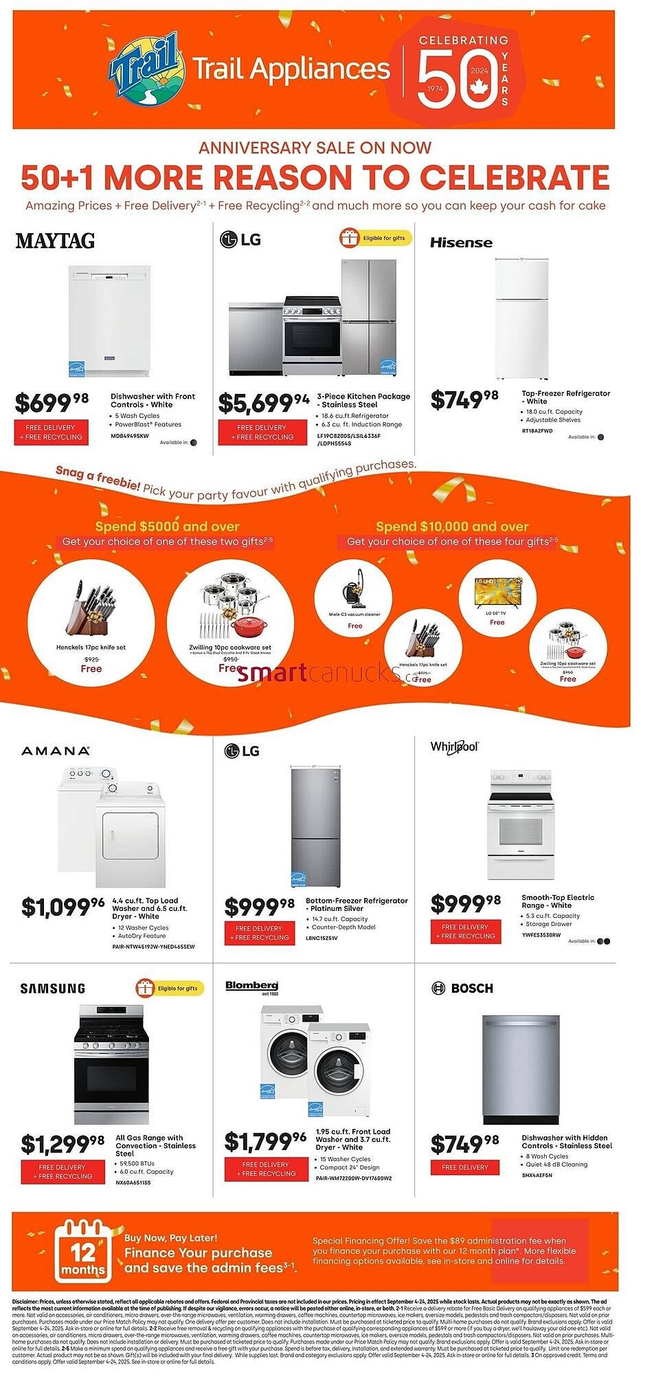 Trail Appliances flyer (2025-09-05 - 2025-09-11) | 1