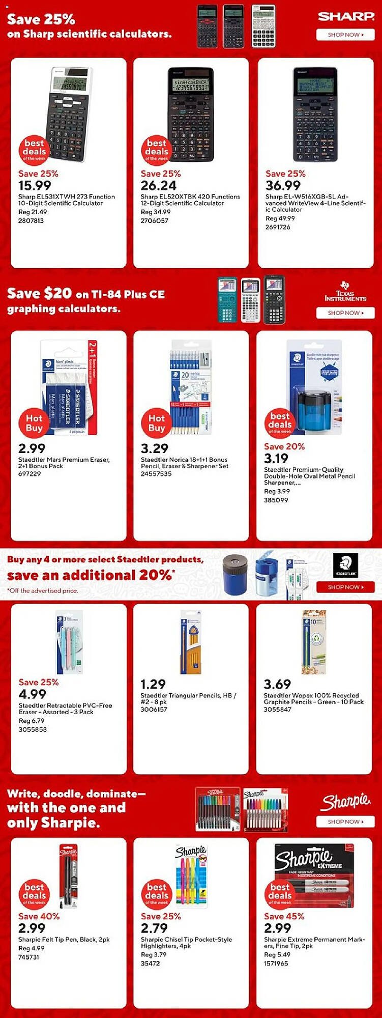Staples flyer