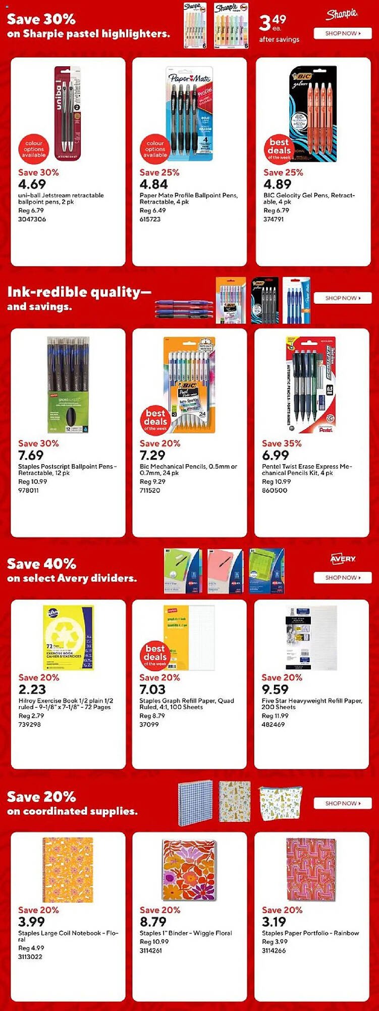Staples flyer