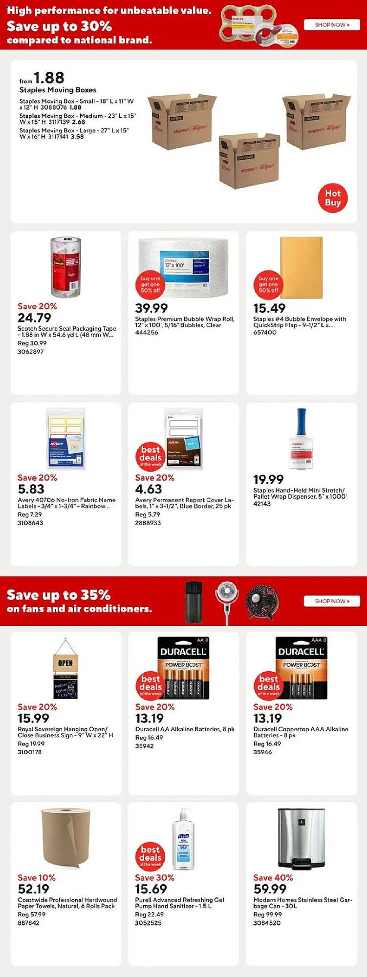 Staples flyer